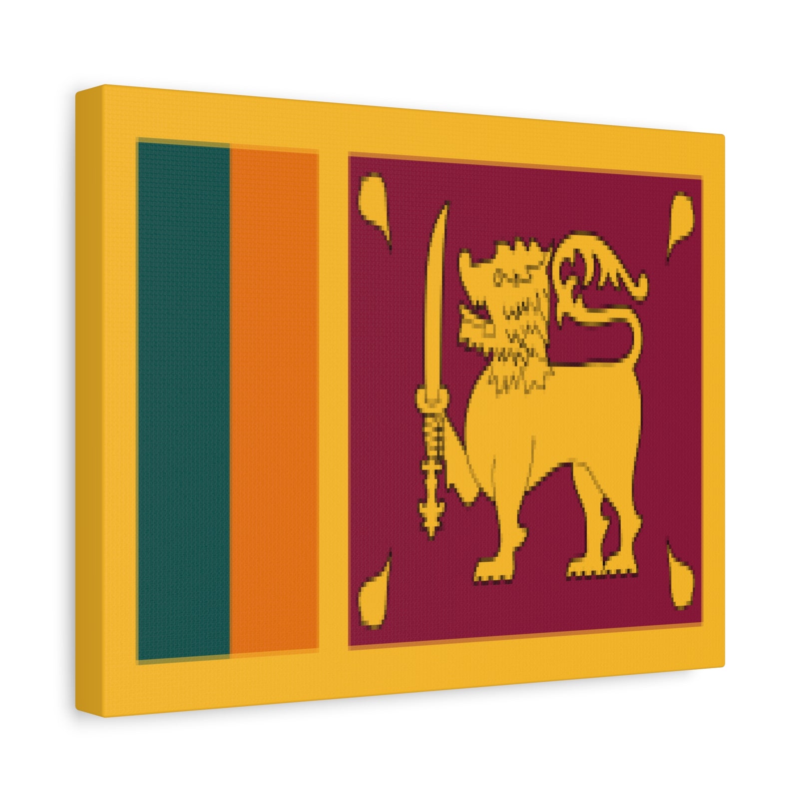 Sri Lanka Country Flag Canvas Vibrant Wall Art Unframed Home Decor-Express Your Love Gifts