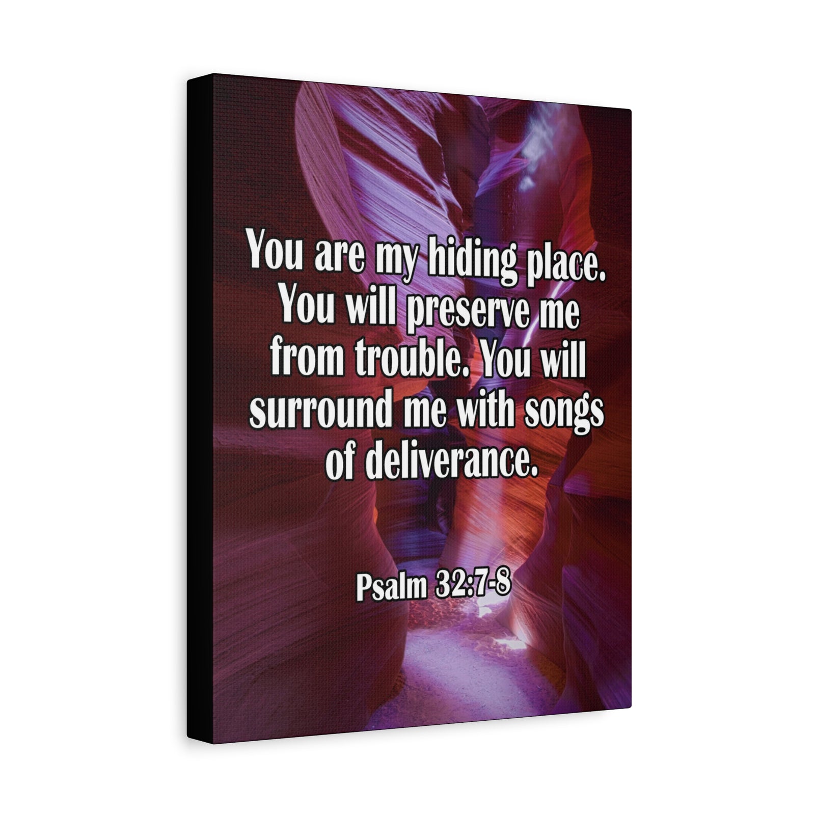 You Are My Hiding Place Psalm 32:7-8 Christian Dad Canvas-Express Your Love Gifts