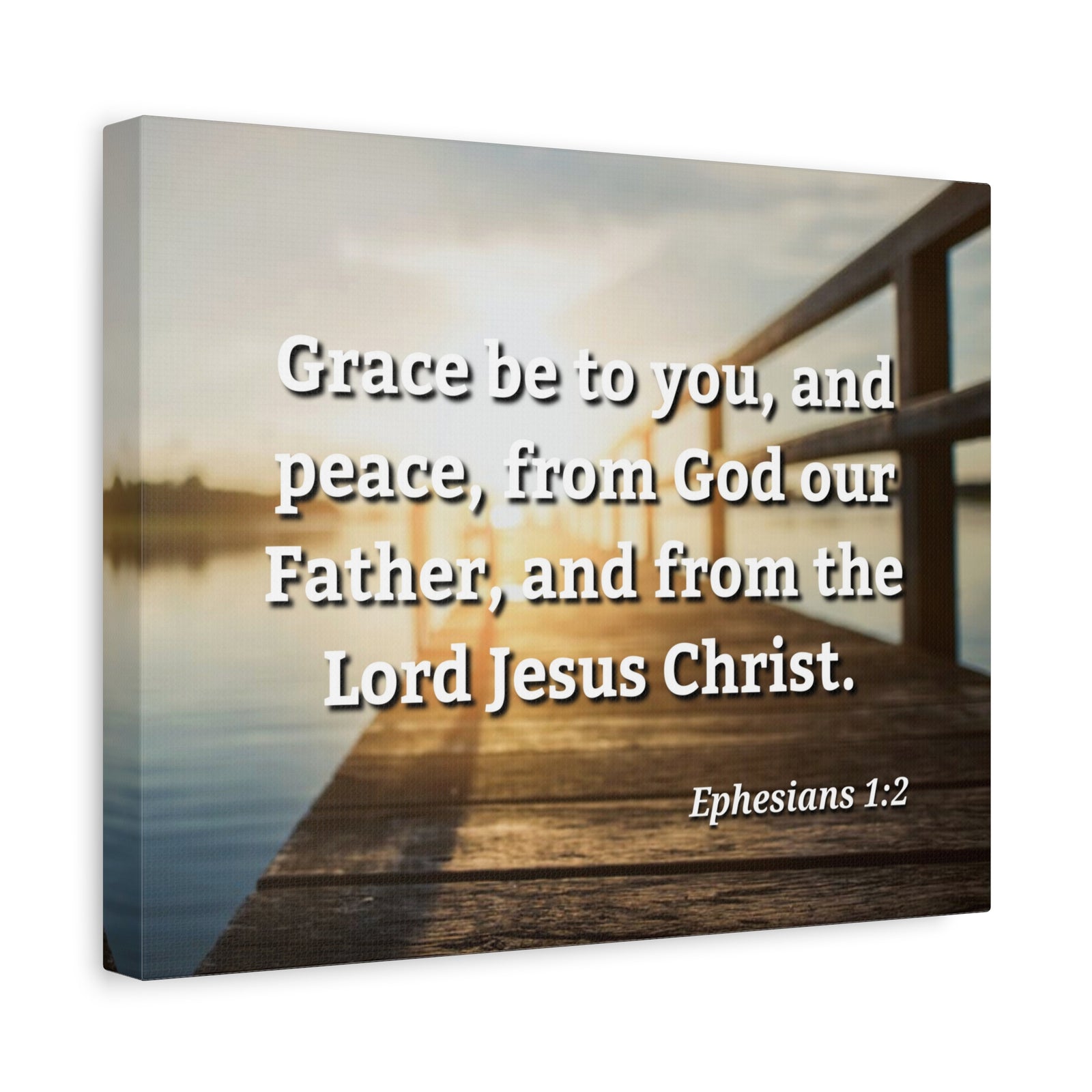 Scripture Walls Grace & Peace Ephesians 1:2 Bible Verse Canvas Christian Wall Art Ready to Hang-Express Your Love Gifts