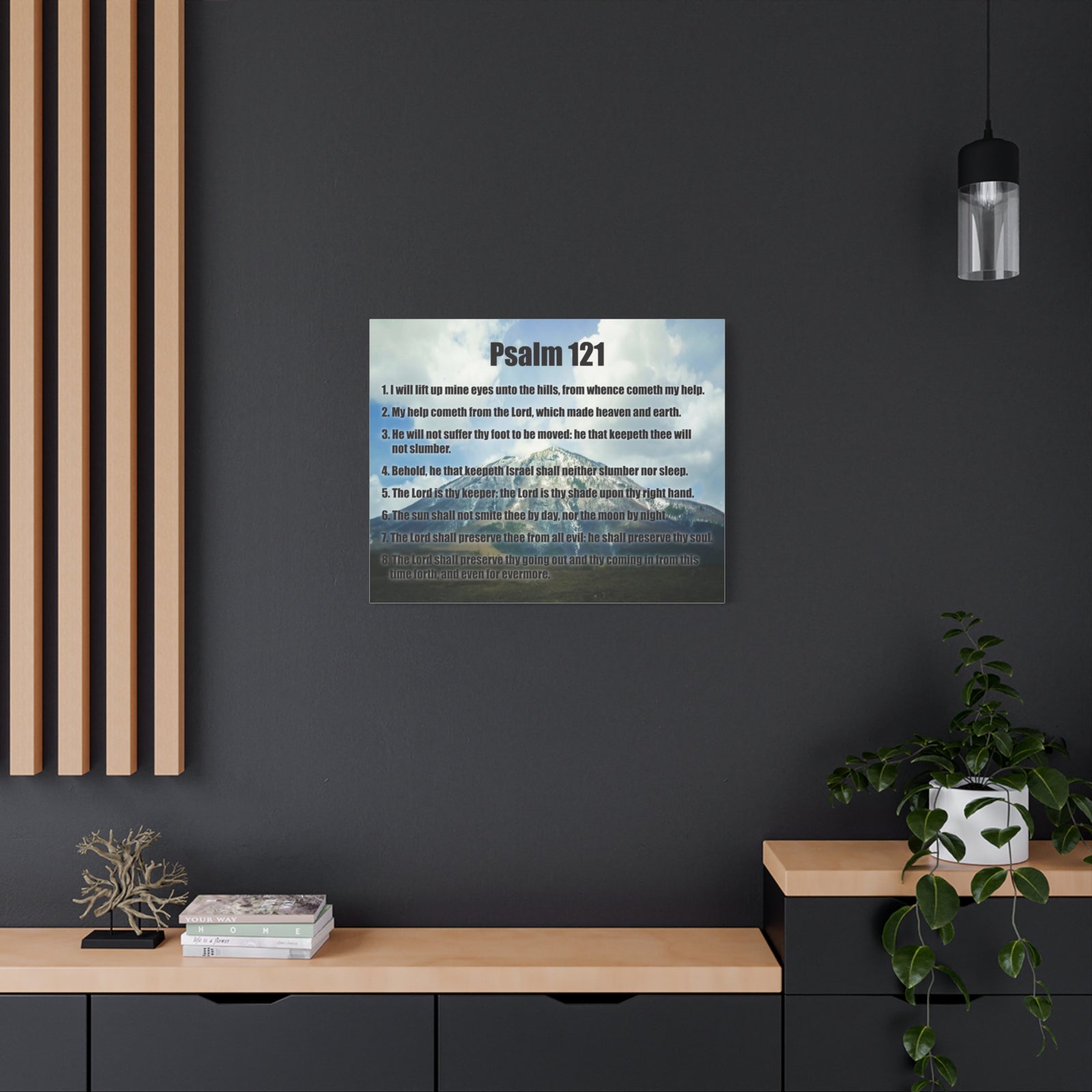 Scripture Walls God Watches Over You Psalm 121:7 Christian Wall Art Print Ready to Hang-Express Your Love Gifts