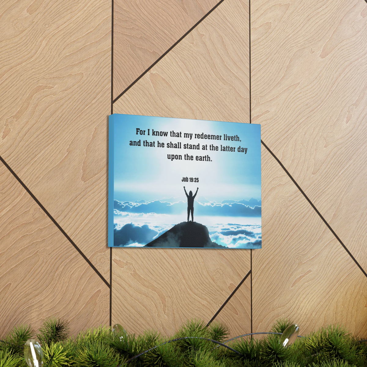 Scripture Walls For I Know Job 19:25 Christian Wall Art Print Ready to Hang Unframed-Express Your Love Gifts