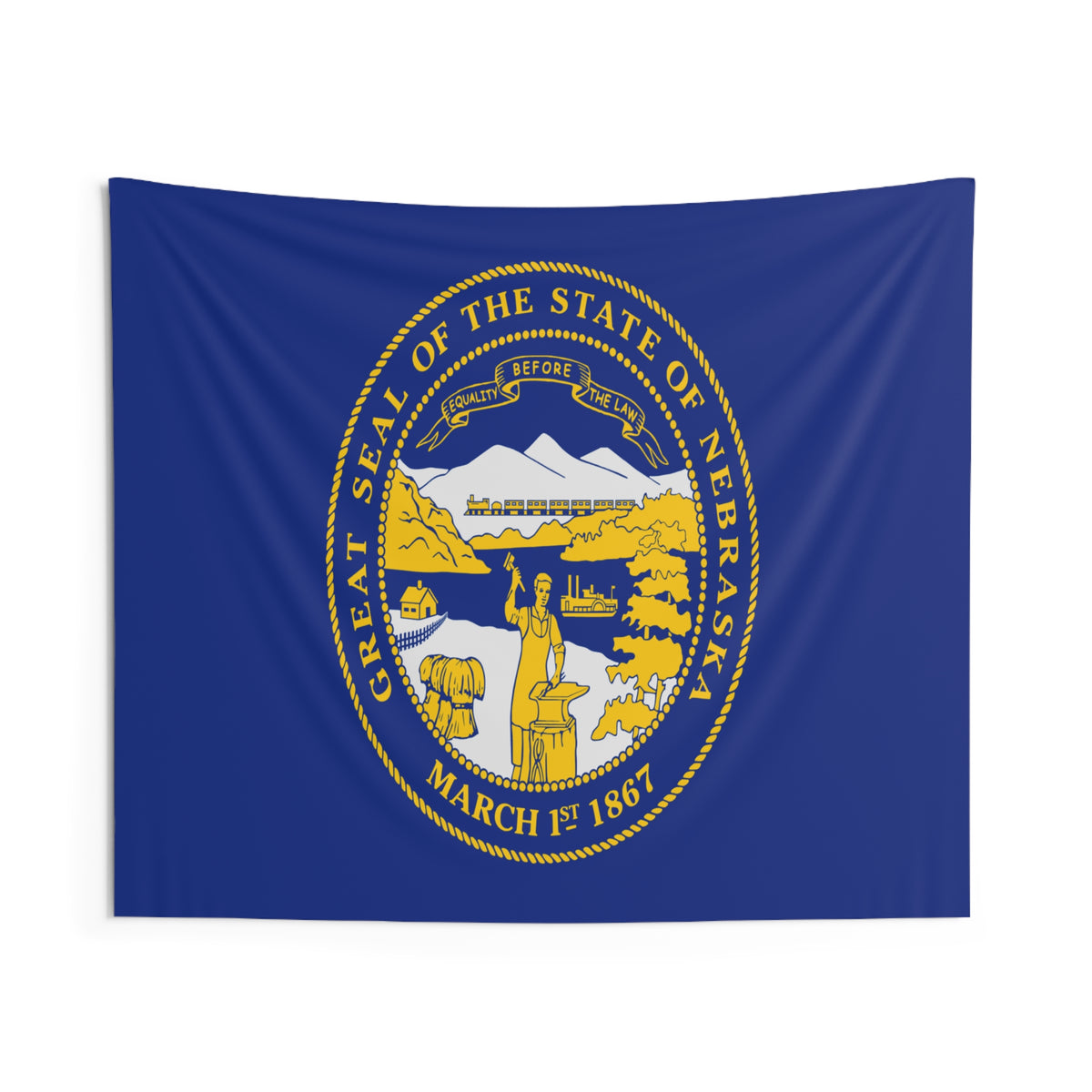 Nebraska State Flag Wall Hanging Tapestry-Express Your Love Gifts