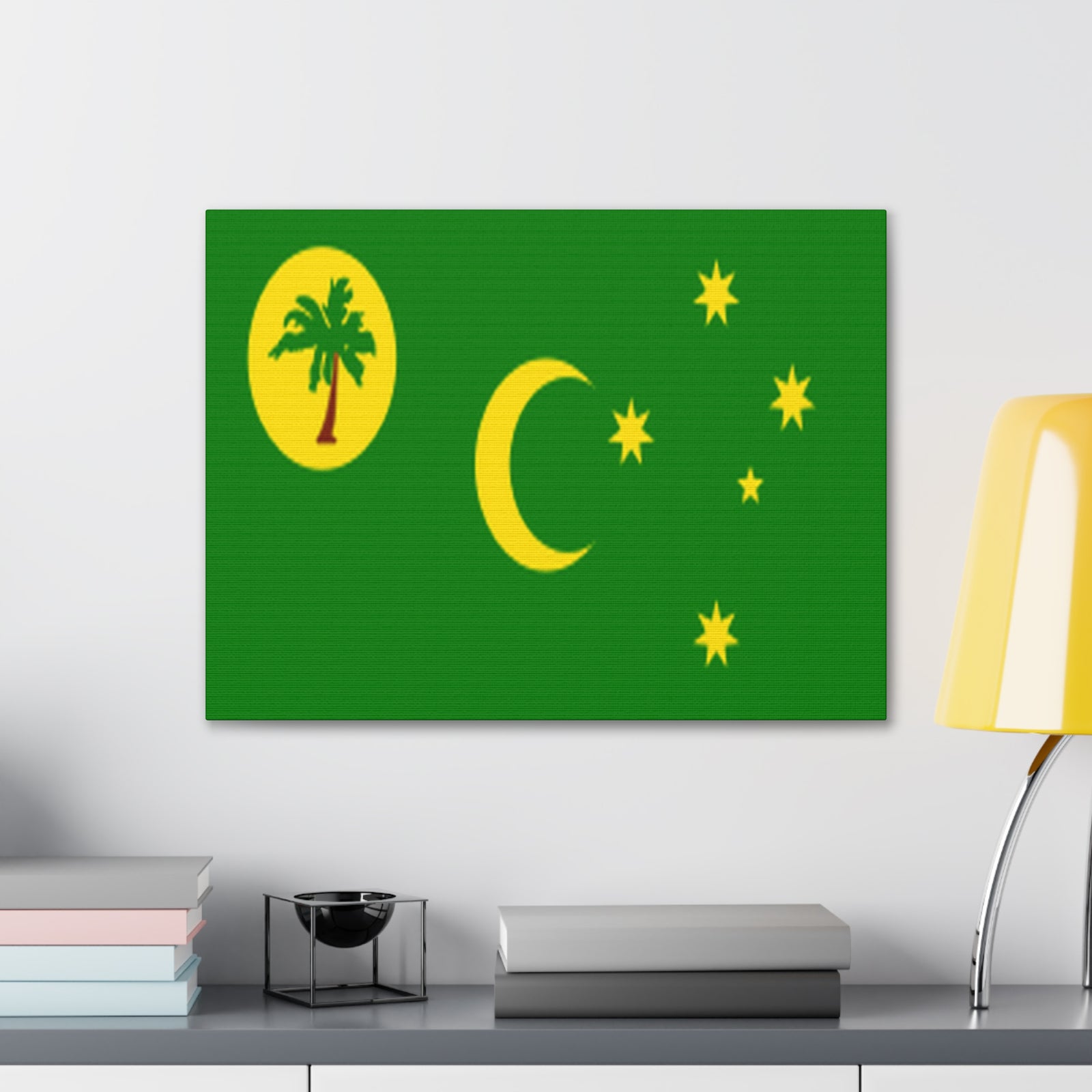 Cocos Islands Country Flag Canvas Vibrant Wall Art Unframed Home Decor-Express Your Love Gifts