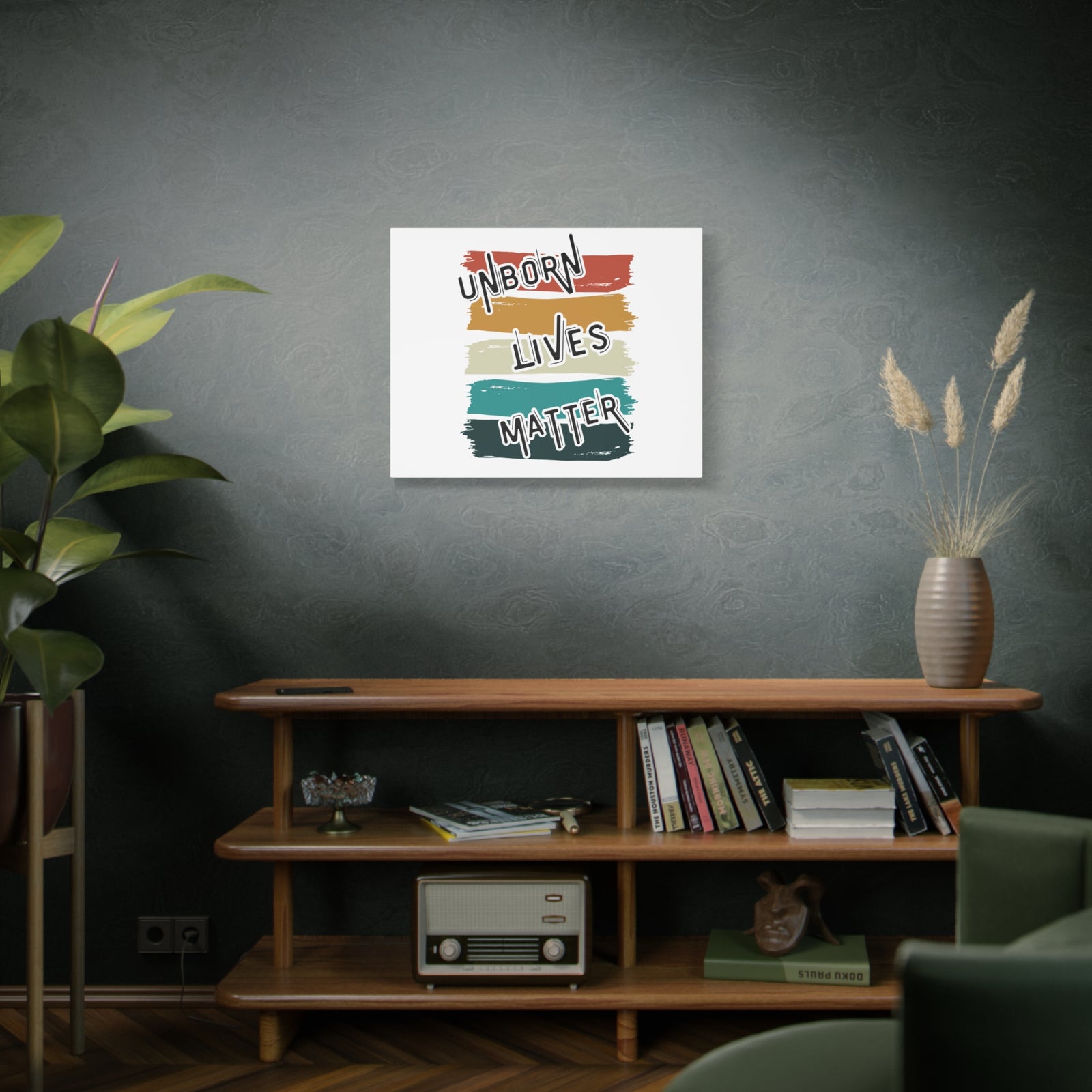 Scripture Walls Unborn Lives Matter Psalm 127:3 Rainbow Bible Verse Canvas Christian Wall Art Ready to Hang-Express Your Love Gifts
