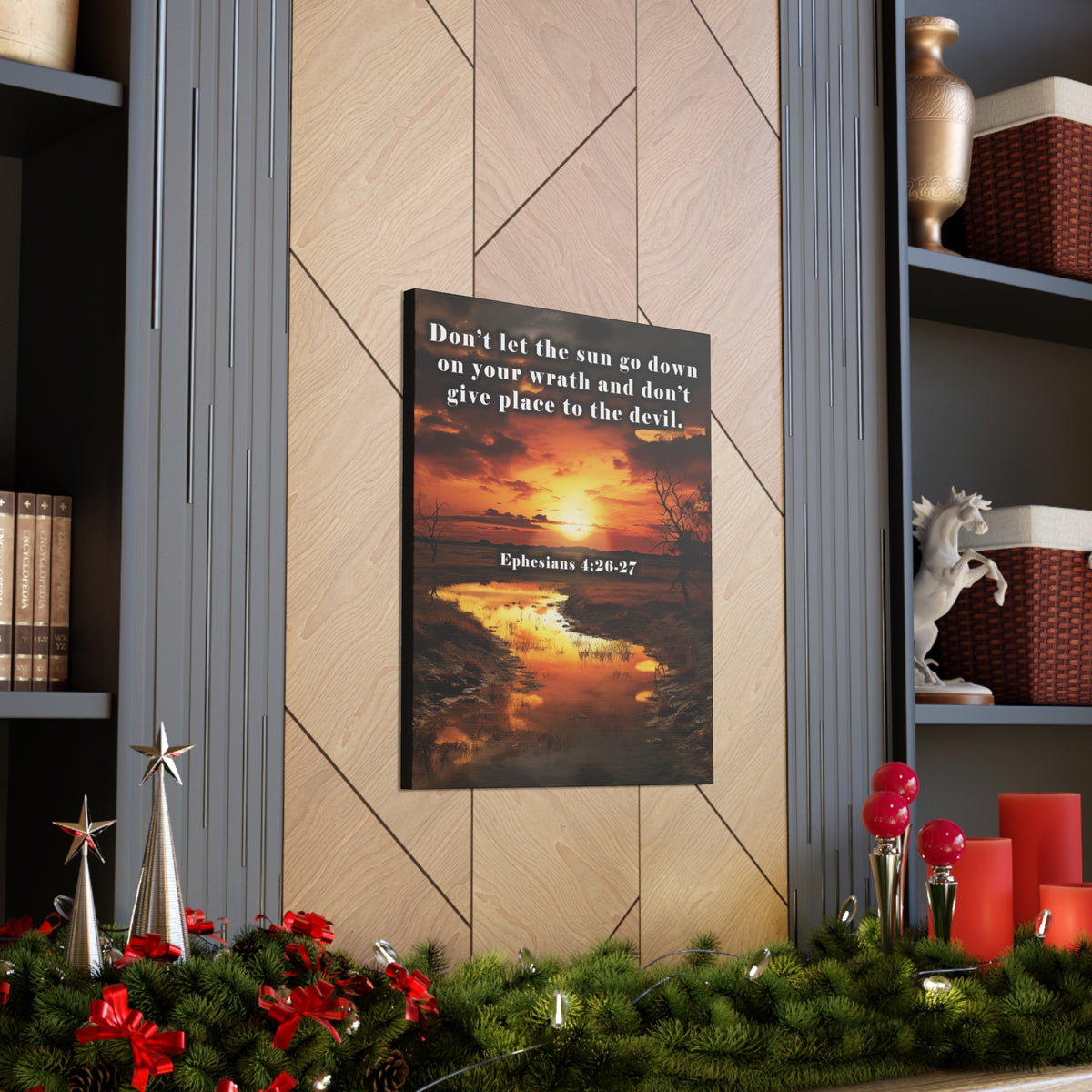 Scripture Walls Be Ye Angry Ephesians 4:26-27 Christian Wall Art Print Ready to Hang Unframed-Express Your Love Gifts