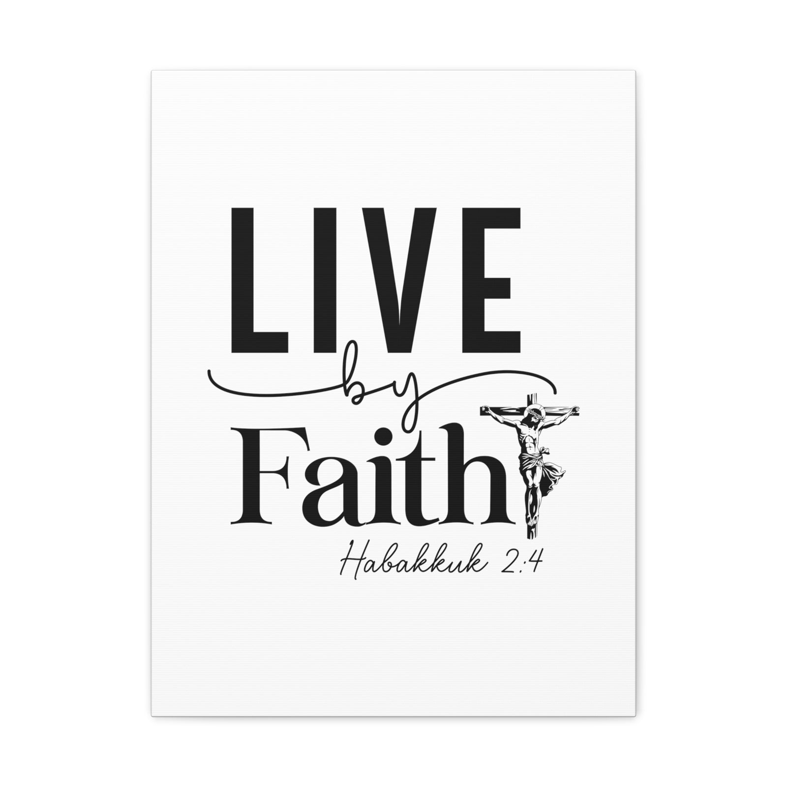 Scripture Walls Scripture Walls Live By Faith Bible Verse Canvas Christian Wall Art Ready to Hang Unframed-Express Your Love Gifts