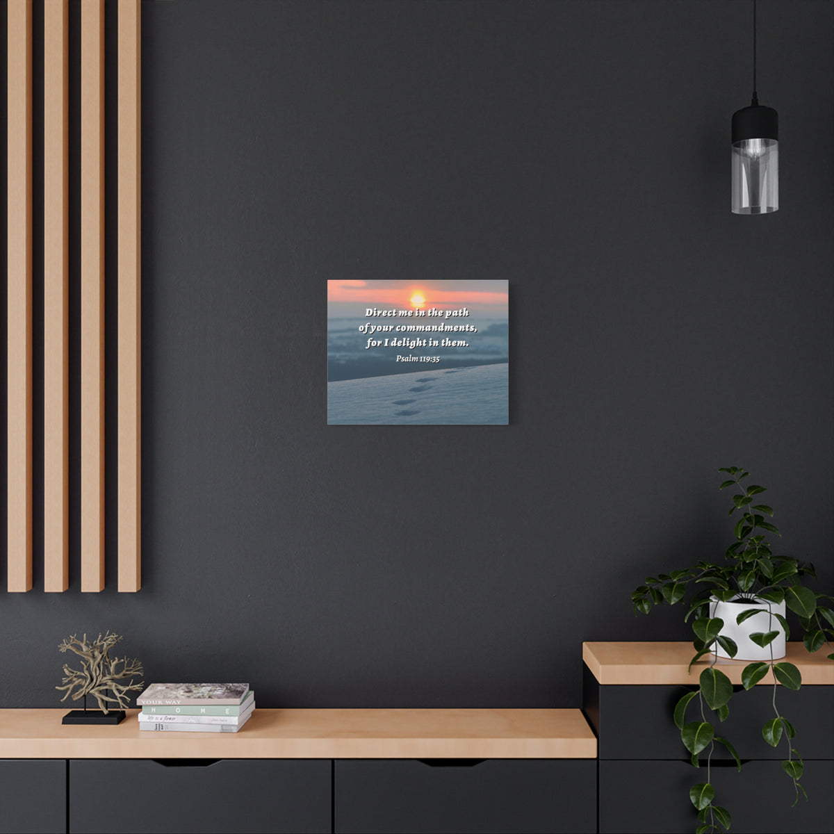 Scripture Walls Direct Me In The Path Psalm 119:35 Bible Verse Canvas Christian Wall Art Ready to Hang-Express Your Love Gifts