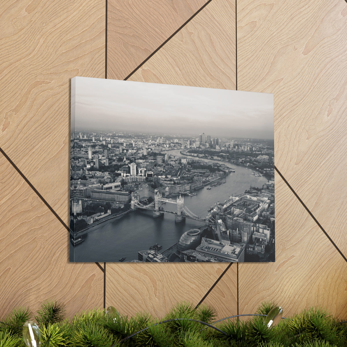 London Black And White Skyline Canvas Artwork High-Quality Breathtaking Stunning Cityscape for Home Decor Ready to Hang-Express Your Love Gifts