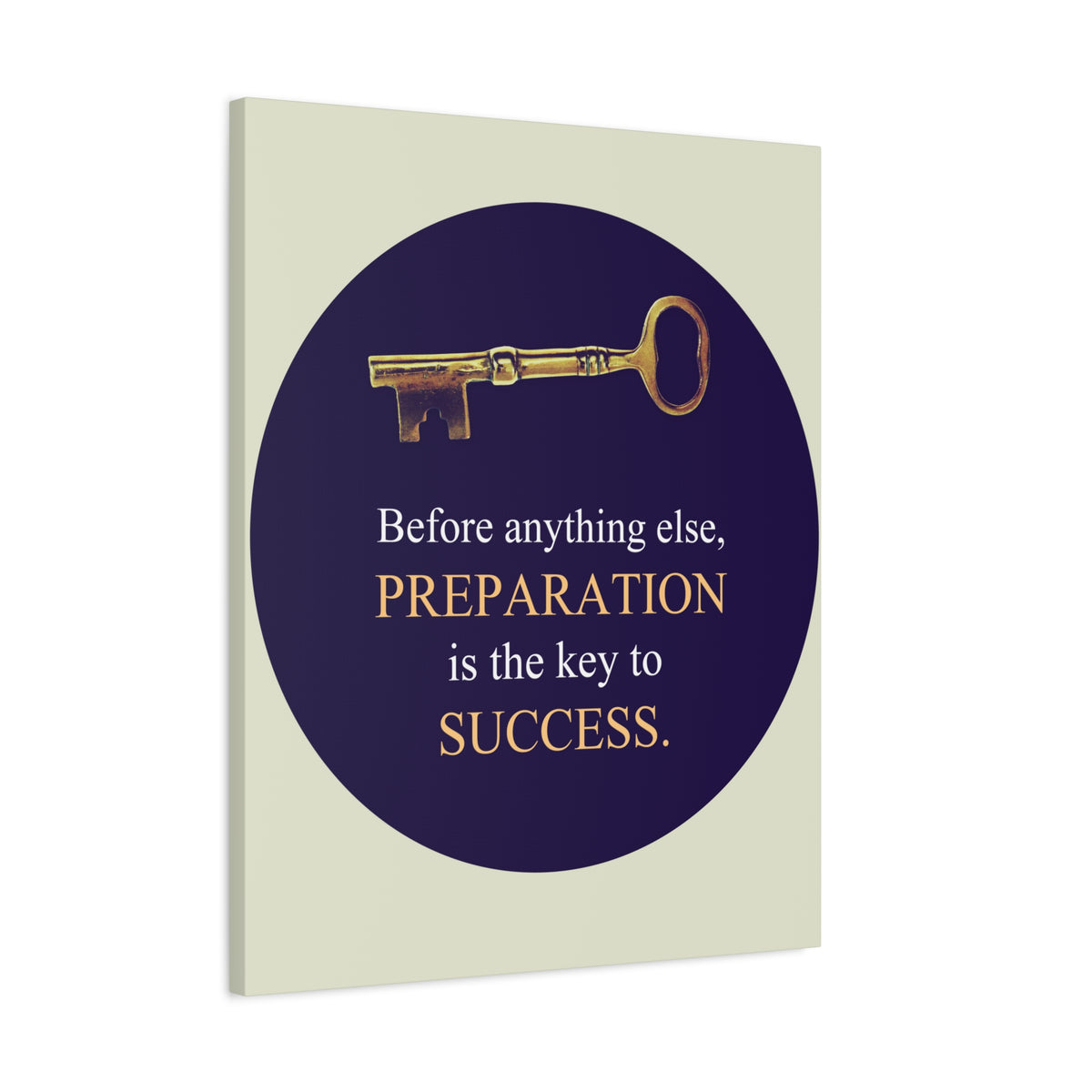 Inspirational Wall Art Preparation Key To Success Motivation Wall Decor for Home Office Gym Inspiring Success Quote Print Ready to Hang-Express Your Love Gifts