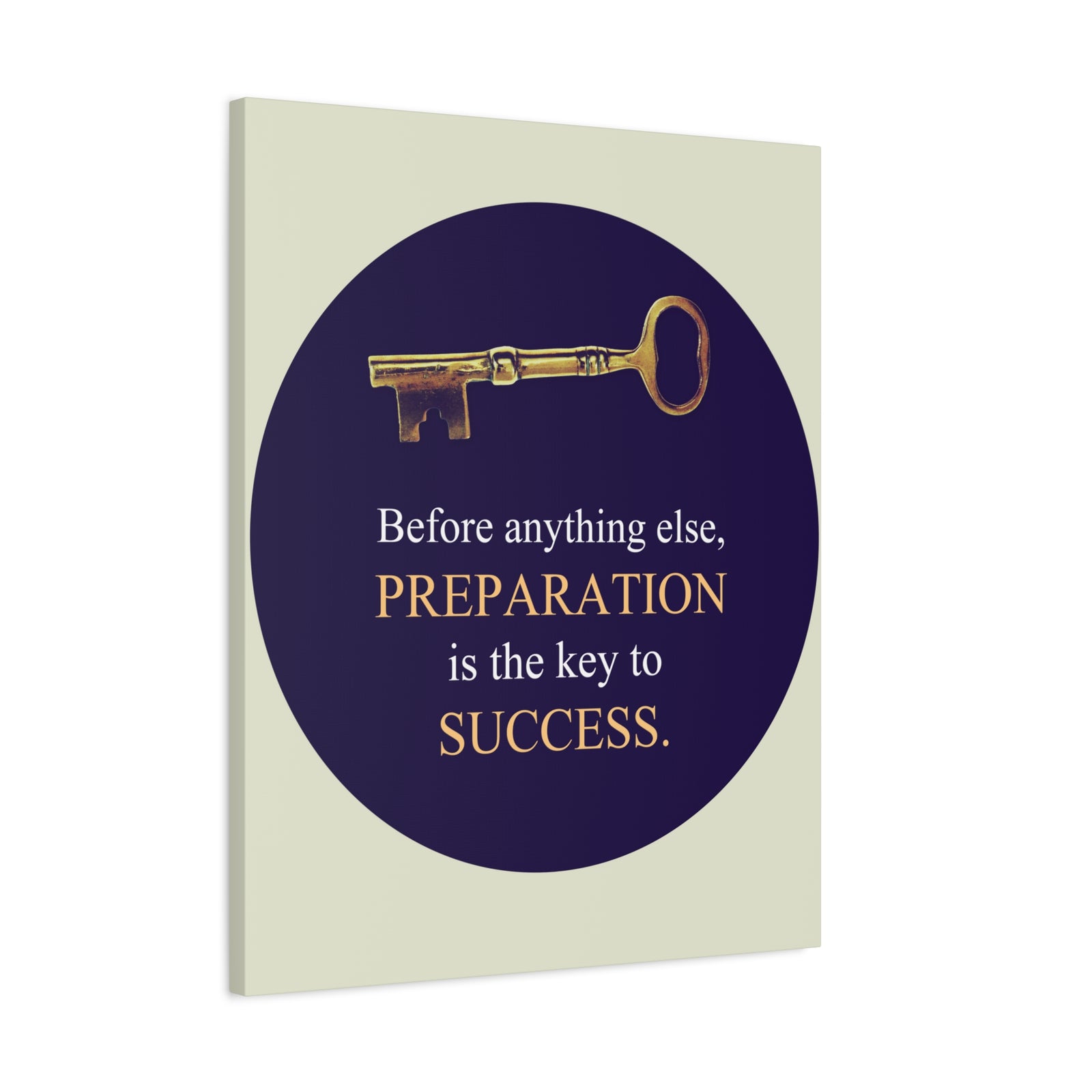 Inspirational Wall Art Preparation Key To Success Motivation Wall Decor for Home Office Gym Inspiring Success Quote Print Ready to Hang-Express Your Love Gifts