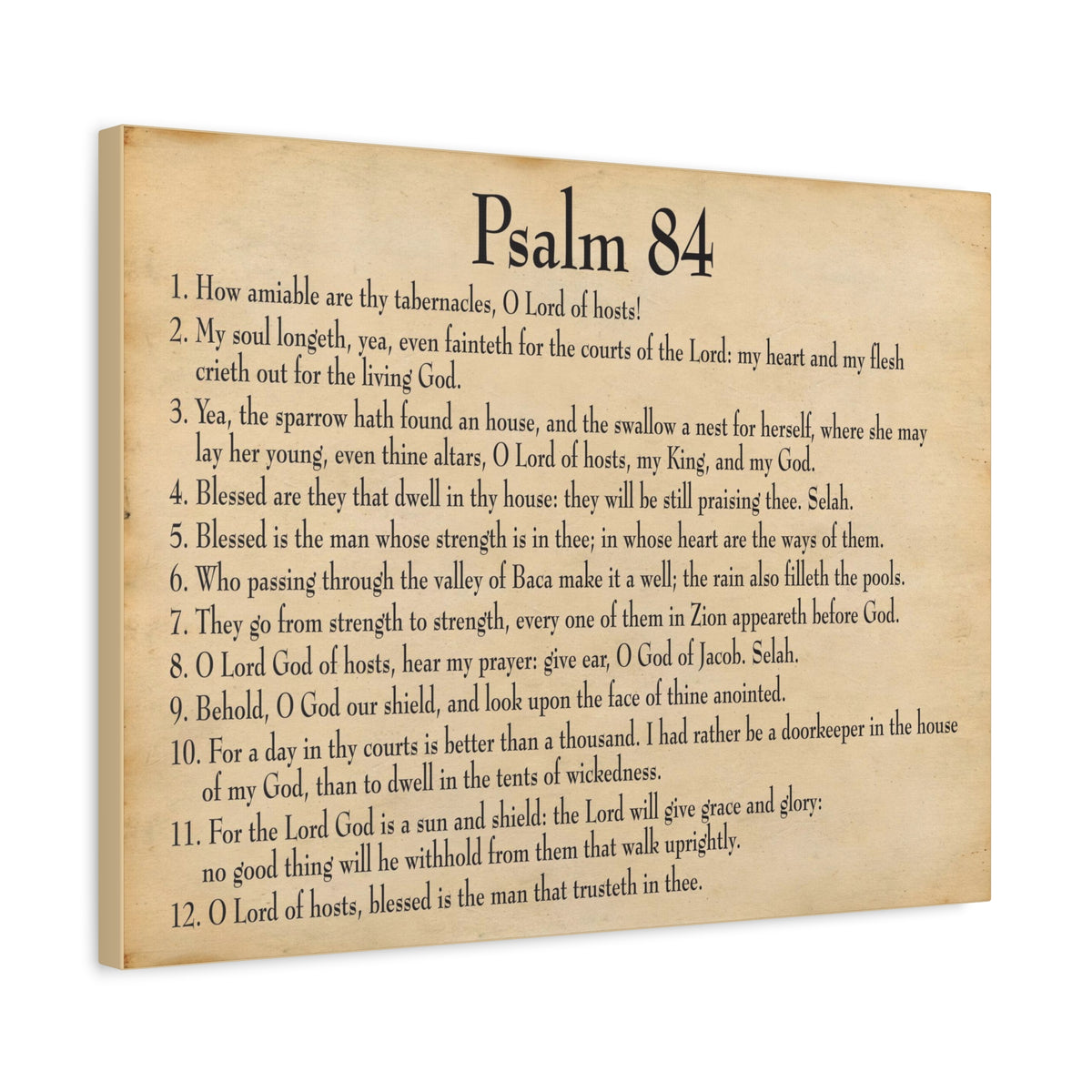Scripture Walls Dwelling In God's Presence Psalm 84:4 Christian Wall Art Bible Verse Print Ready to Hang-Express Your Love Gifts