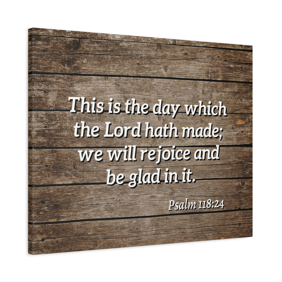 Scripture Walls Rejoice And Be Glad Psalm 118:24 Bible Verse Canvas Christian Wall Art Ready to Hang-Express Your Love Gifts