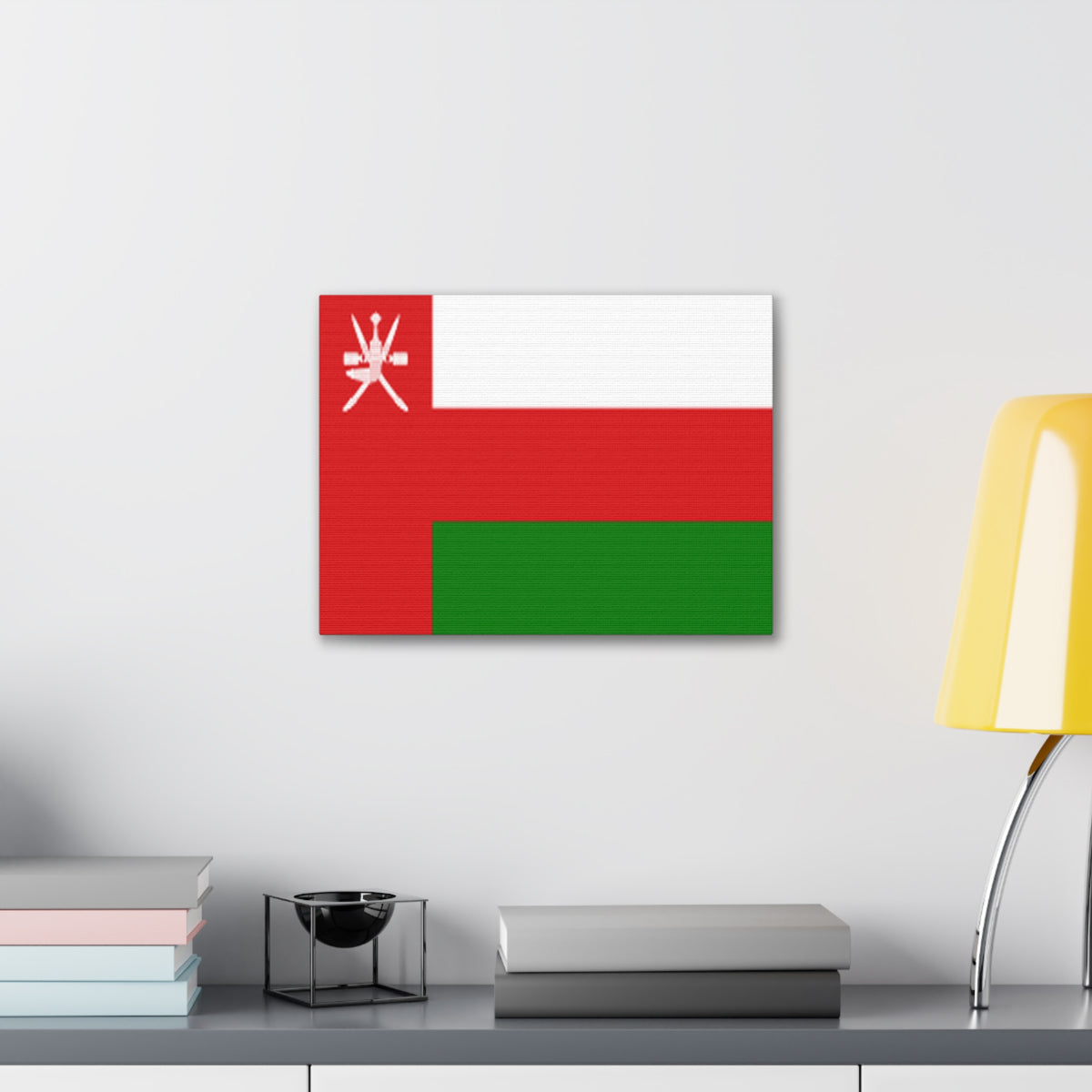 Oman Country Flag Canvas Vibrant Wall Art Unframed Home Decor-Express Your Love Gifts