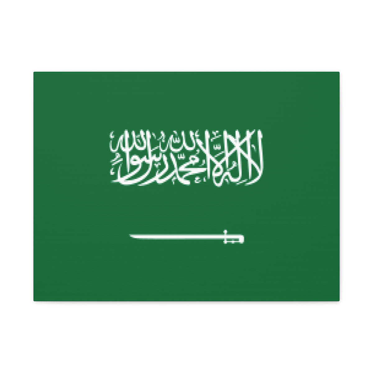 Saudi Arabia Country Flag Canvas Vibrant Wall Art Unframed Home Decor-Express Your Love Gifts