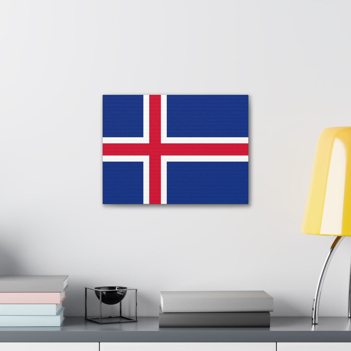 Iceland Country Flag Canvas Vibrant Wall Art Unframed Home Decor-Express Your Love Gifts