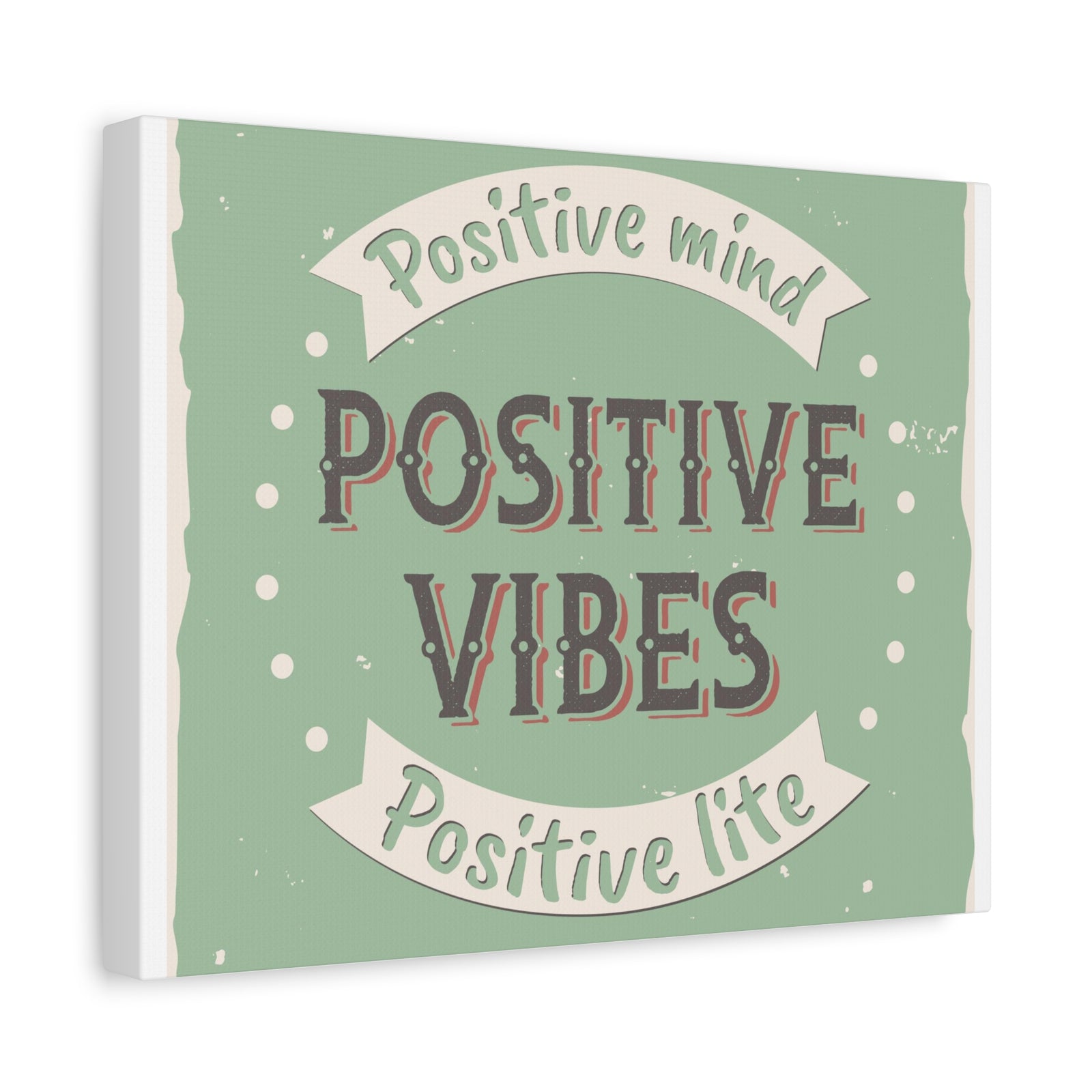 Inspirational Quote Canvas Positive Vibes Wall Art Motivational Motto Inspiring Prints Artwork Decor Ready to Hang-Express Your Love Gifts