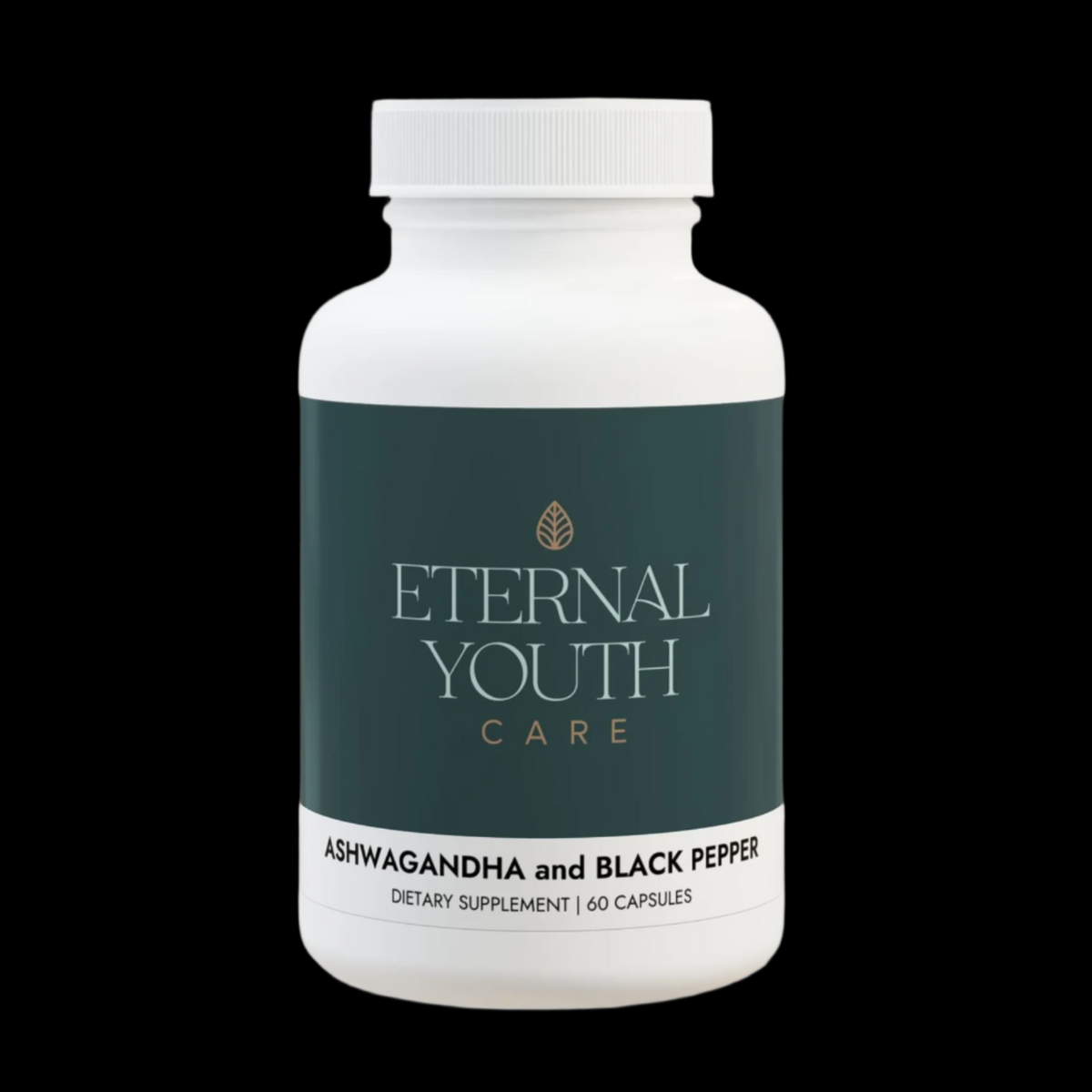 Eternal Youth Ashwagandha with Black Pepper – Stress Relief & Wellness Support | Non-GMO, Vegan (60 Capsules)-Express Your Love Gifts
