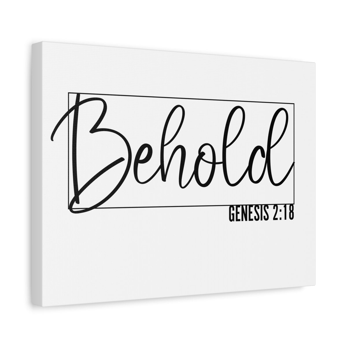 Scripture Walls Genesis 2:18 Behold Bible Verse Canvas Christian Wall Art Ready to Hang Unframed-Express Your Love Gifts