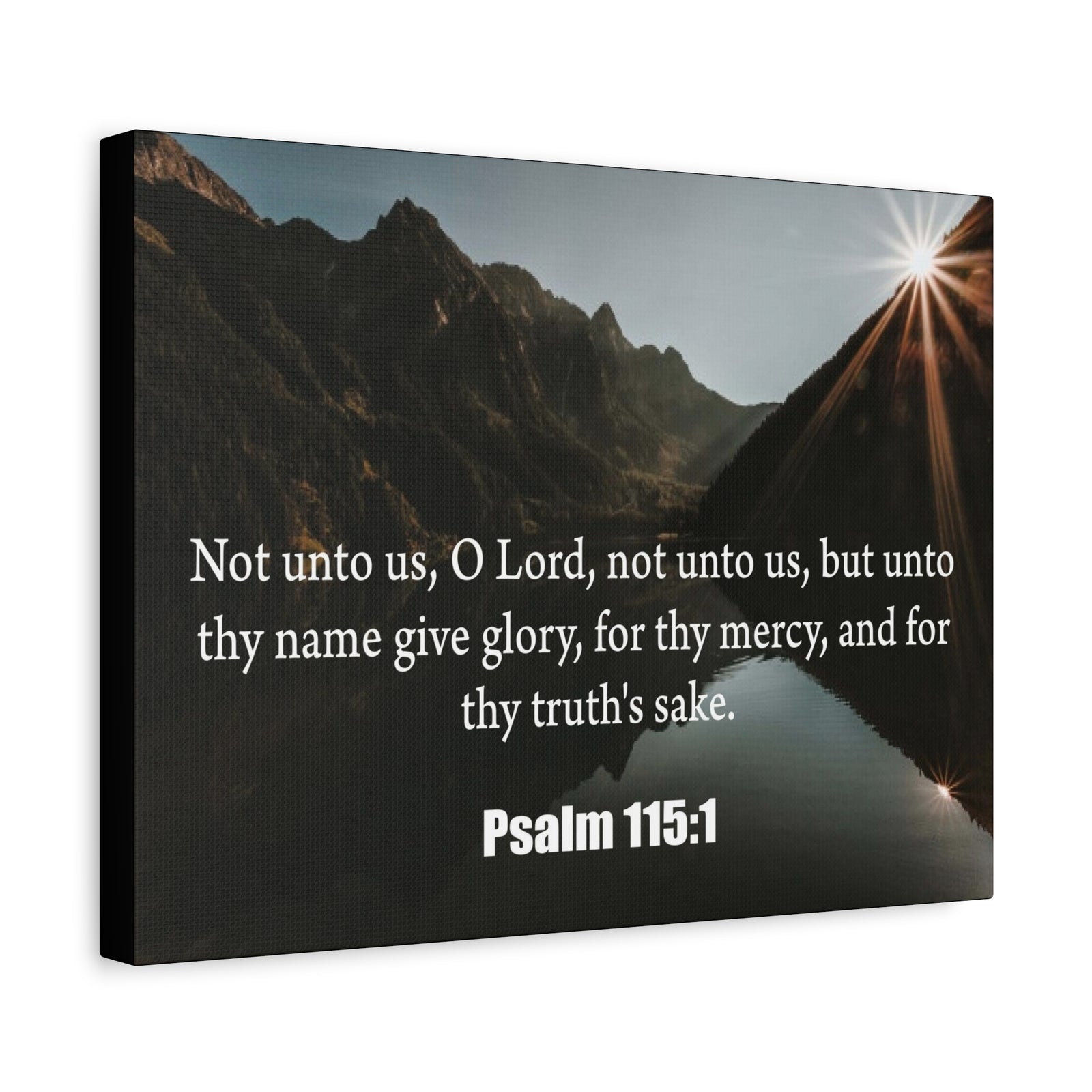 Scripture Canvas Not Unto Us Isaiah 41:10 Christian Wall Art Bible Verse Print Ready to Hang-Express Your Love Gifts