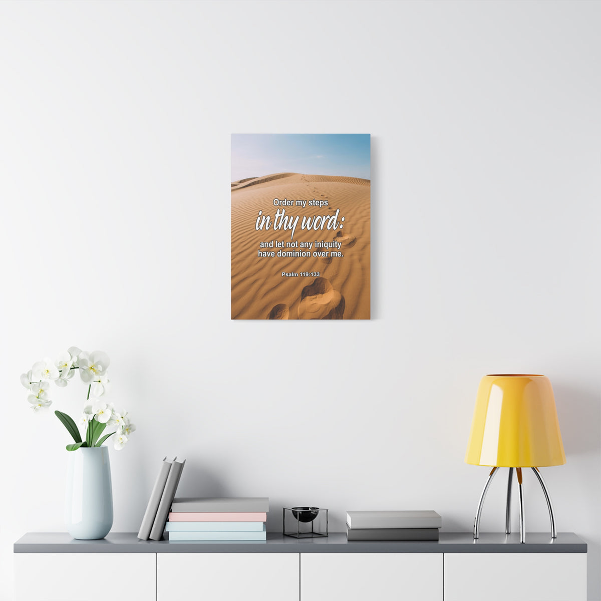 Scripture Walls Psalm 119:133 In Thy Word Bible Verse Canvas Christian Wall Art Ready to Hang Unframed-Express Your Love Gifts