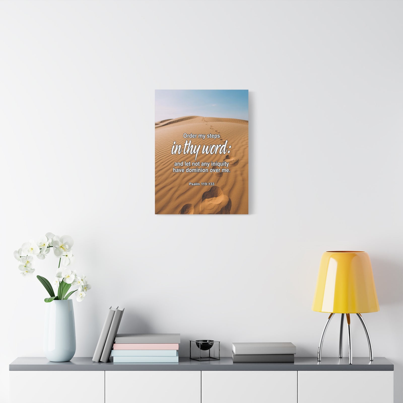 Scripture Walls Psalm 119:133 In Thy Word Bible Verse Canvas Christian Wall Art Ready to Hang Unframed-Express Your Love Gifts