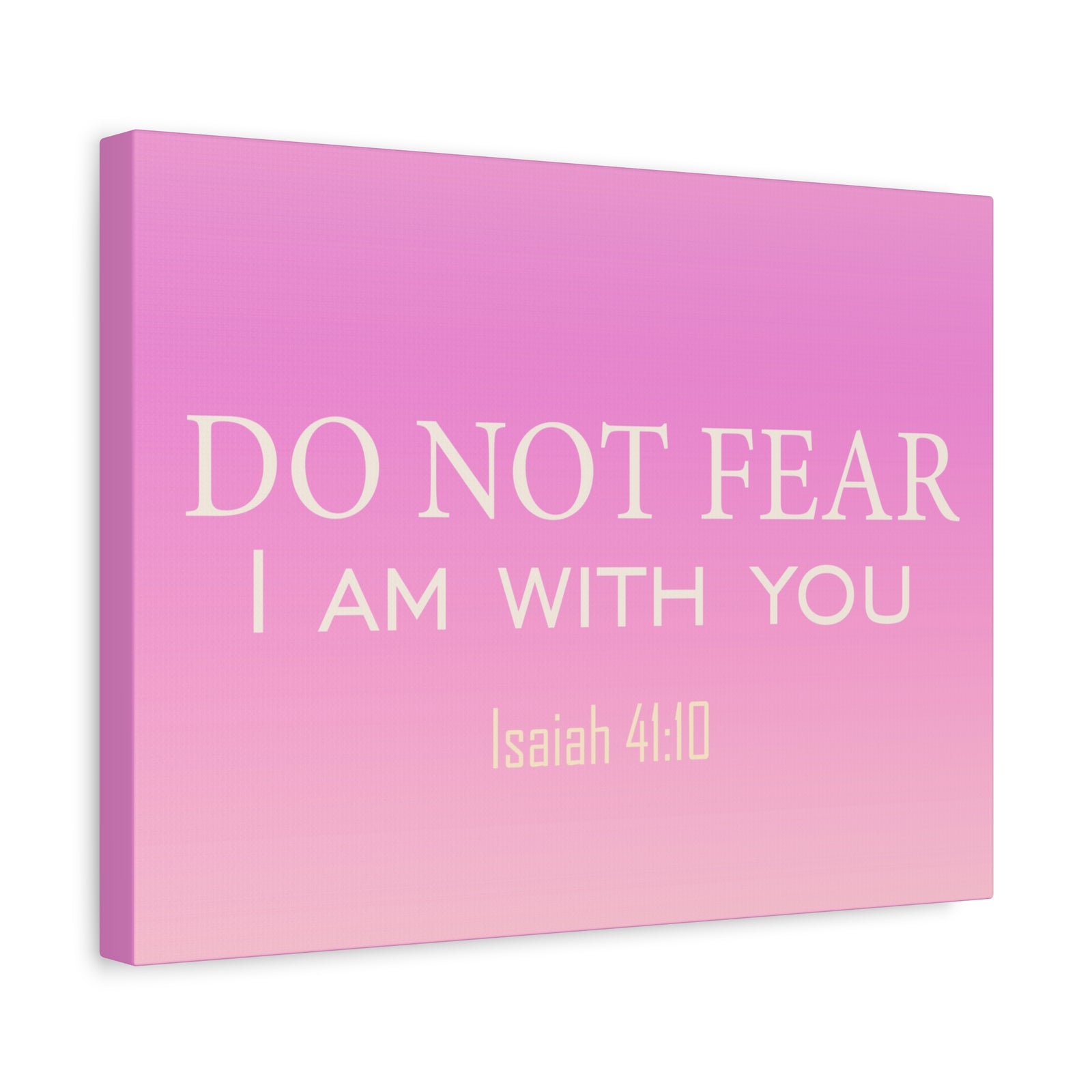 Scripture Canvas I Am With You Isaiah 41:10 Christian Wall Art Bible Verse Print Ready to Hang-Express Your Love Gifts
