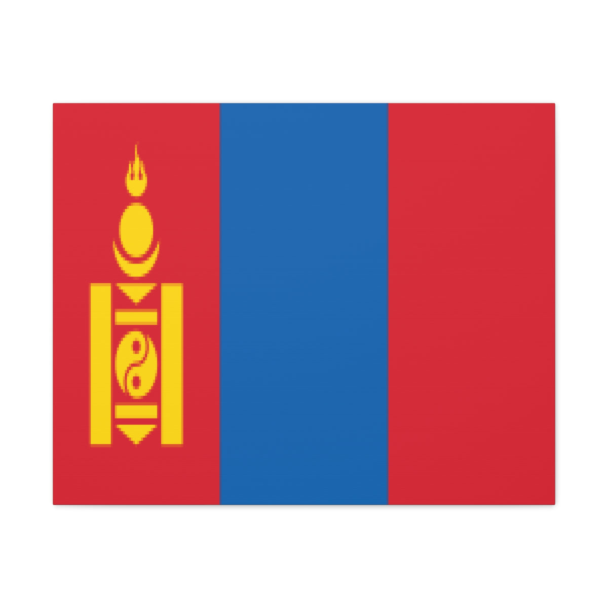 Mongolia Country Flag Canvas Vibrant Wall Art Unframed Home Decor-Express Your Love Gifts