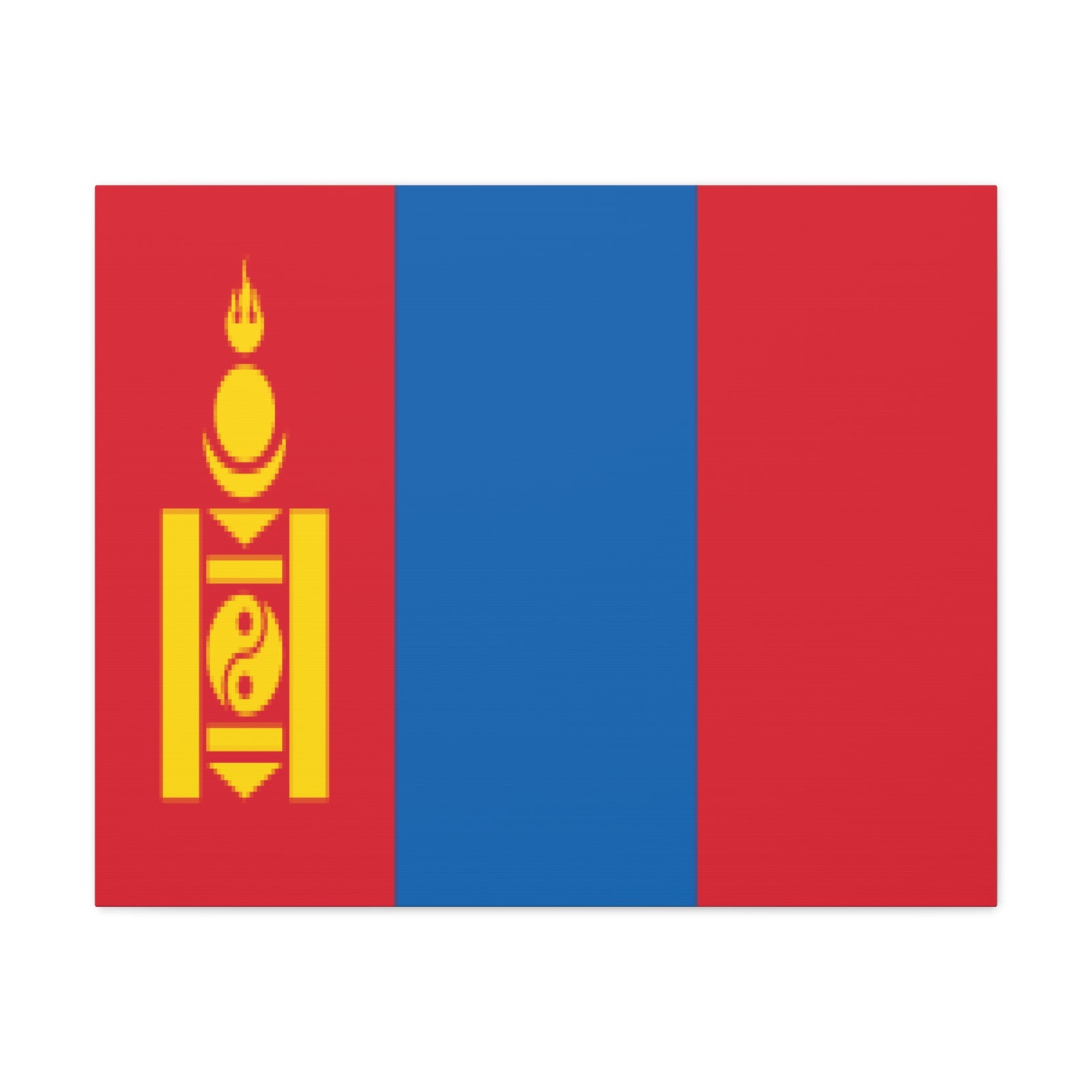 Mongolia Country Flag Canvas Vibrant Wall Art Unframed Home Decor-Express Your Love Gifts
