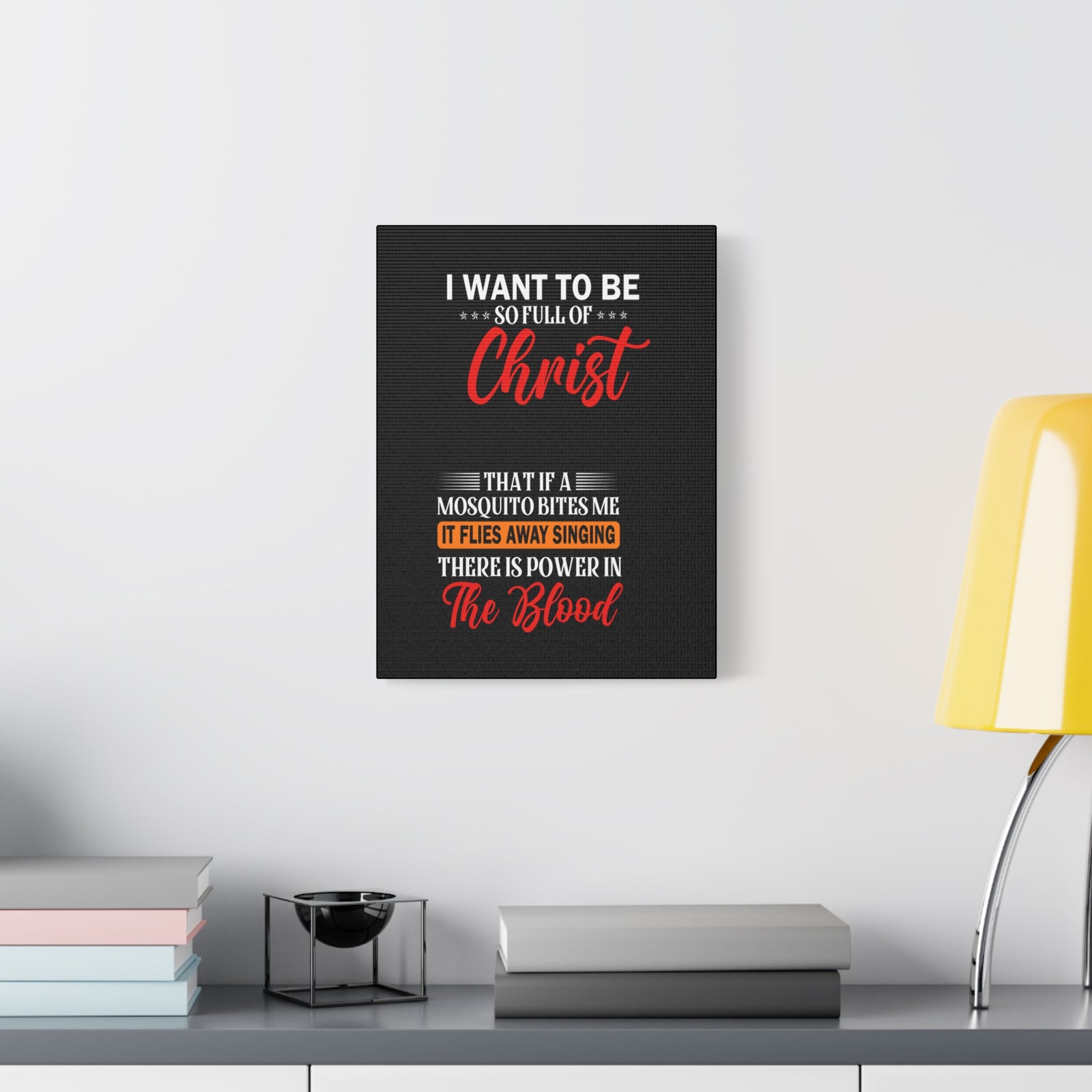 Full of Christ Inspirational Christian Canvas Wall Art-Express Your Love Gifts