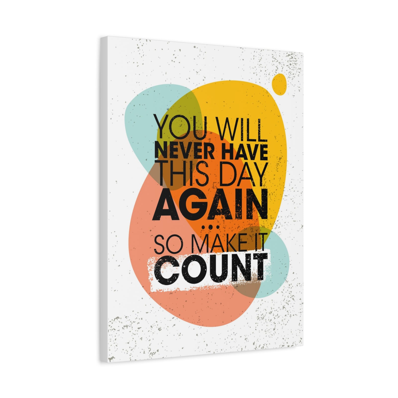 Inspirational Wall Art Make This Day Count Motivation Wall Decor for Home Office Gym Inspiring Success Quote Print Ready to Hang-Express Your Love Gifts