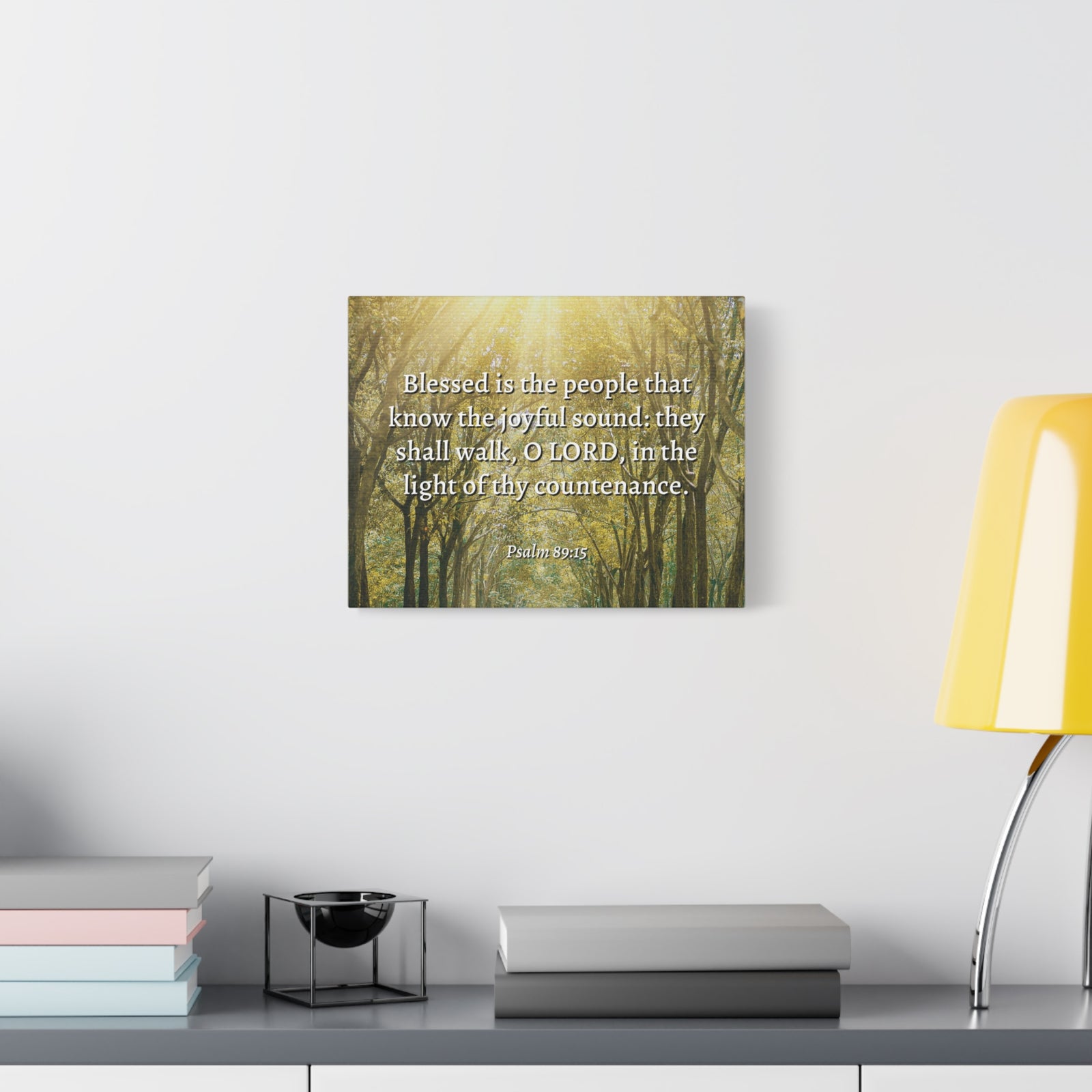 Scripture Walls Joyful Sound Psalm 89:15 Bible Verse Canvas Christian Wall Art Ready to Hang-Express Your Love Gifts