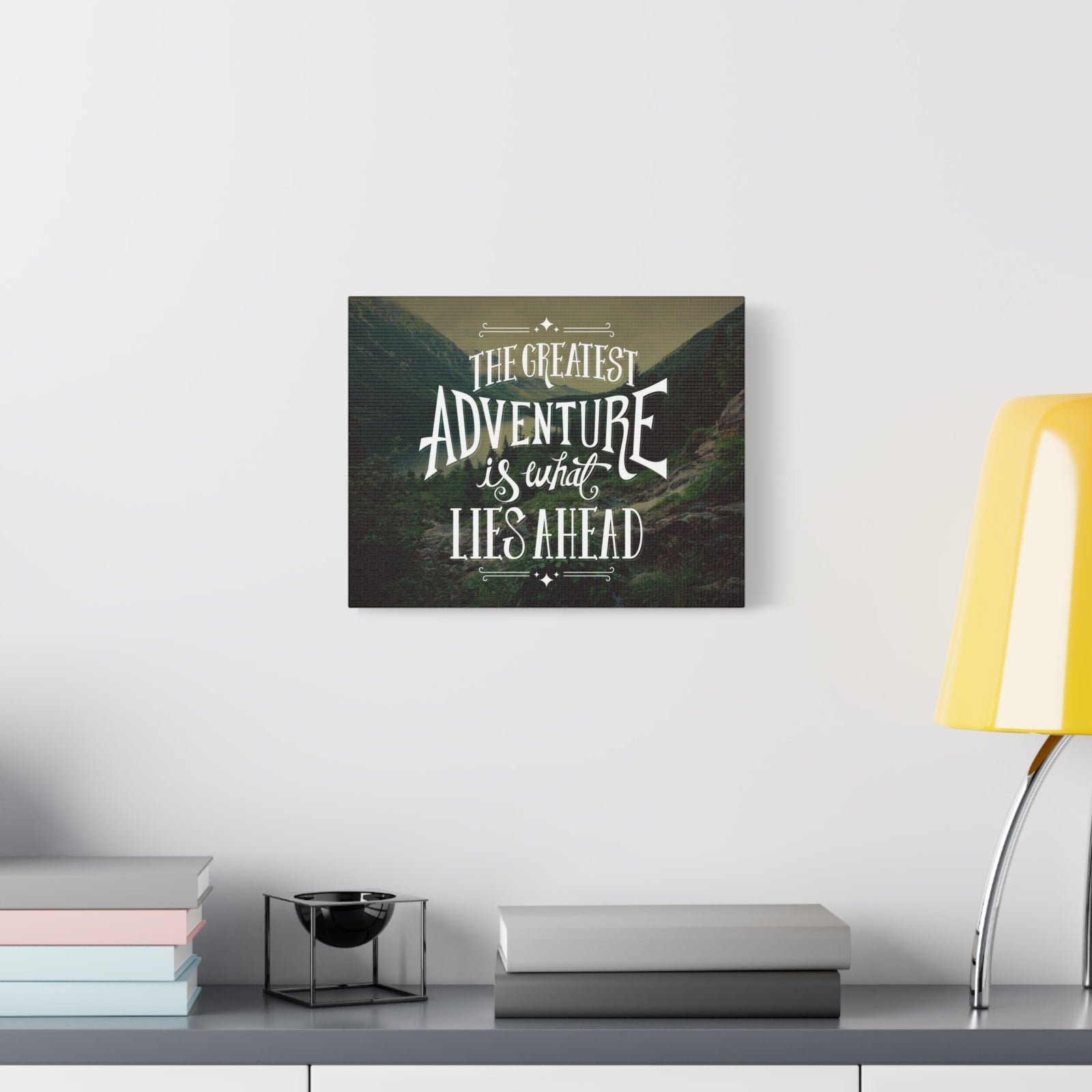 Inspirational Quote Canvas Greatest Adventure Wall Art Motivational Motto Inspiring Prints Artwork Decor Ready to Hang-Express Your Love Gifts