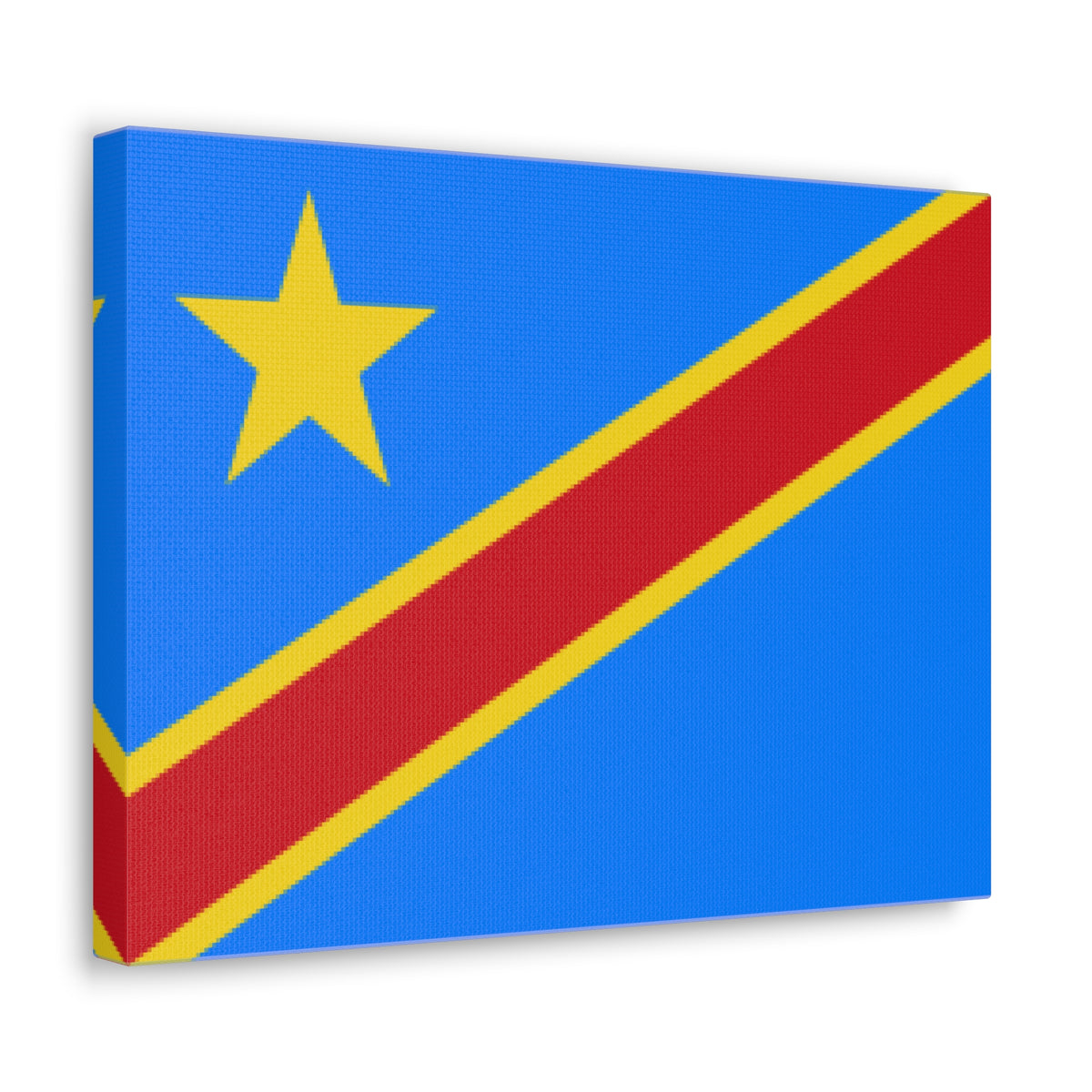 DR Congo Country Flag Canvas Vibrant Wall Art Unframed Home Decor-Express Your Love Gifts