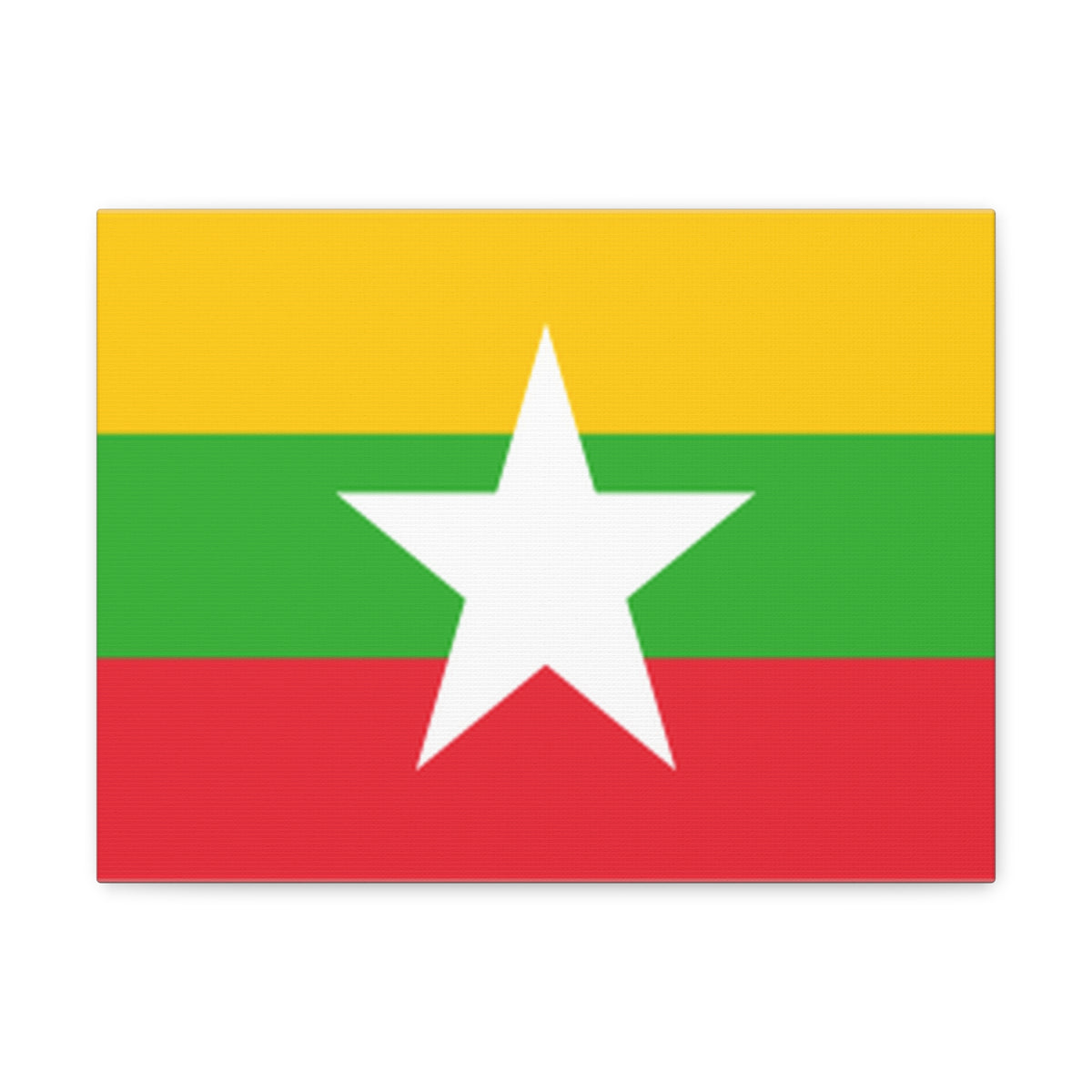 Myanmar Country Flag Canvas Vibrant Wall Art Unframed Home Decor-Express Your Love Gifts