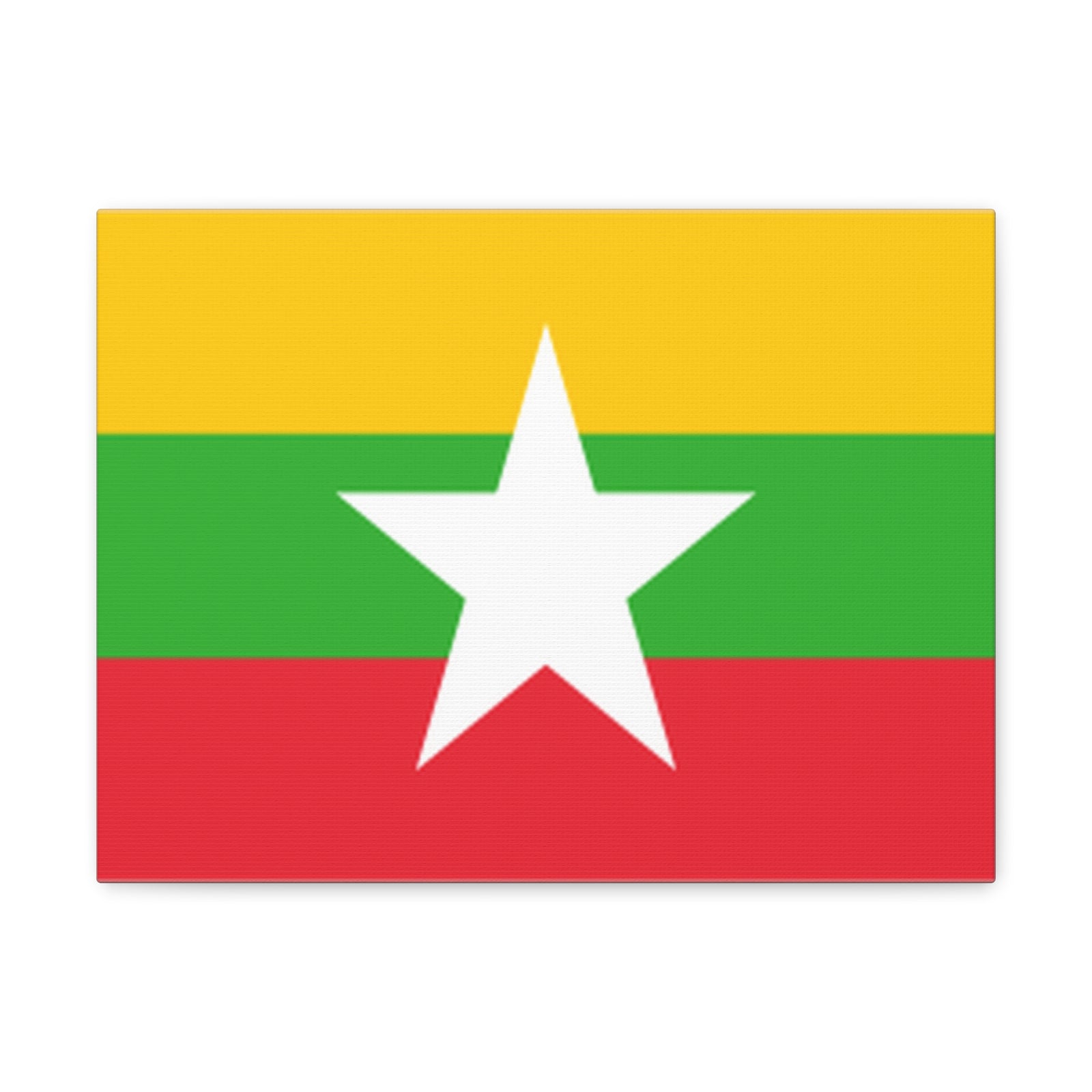 Myanmar Country Flag Canvas Vibrant Wall Art Unframed Home Decor-Express Your Love Gifts