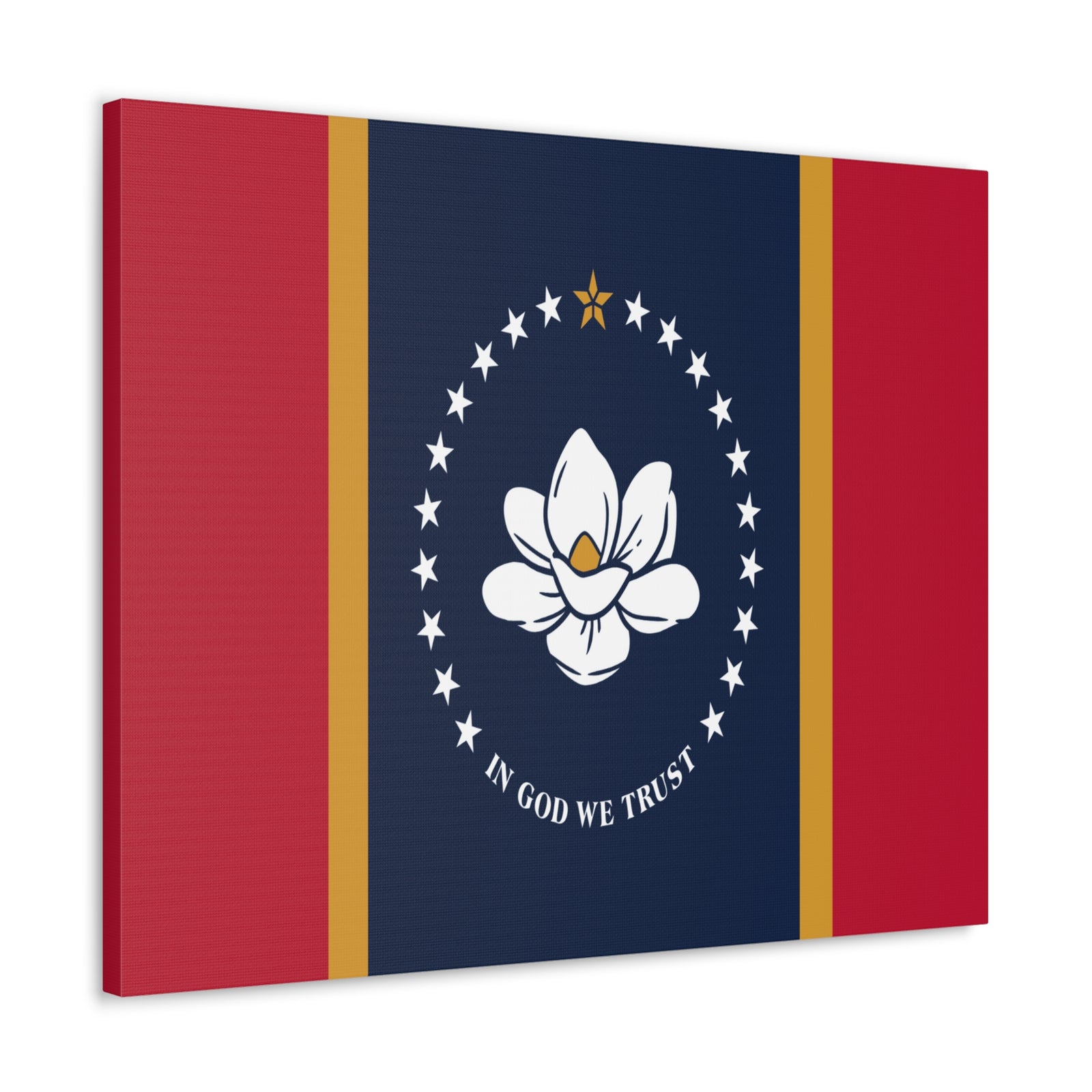 Mississippi Stage Flag Canvas Vibrant Wall Art Unframed Home Decor-Express Your Love Gifts