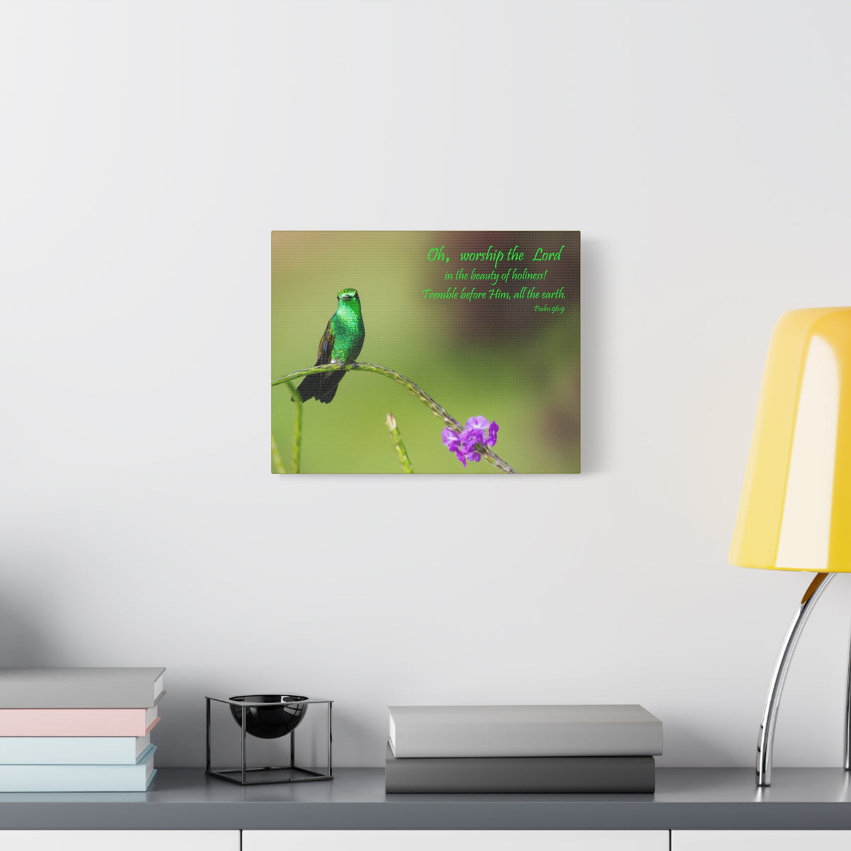 Scripture Walls Worship The Lord Psalm 96:9 Bible Verse Canvas Christian Wall Art Ready to Hang-Express Your Love Gifts