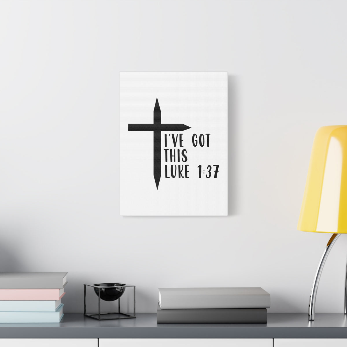 Scripture Walls Luke 1:37 I've Got This Bible Verse Canvas Christian Wall Art Ready to Hang Unframed-Express Your Love Gifts