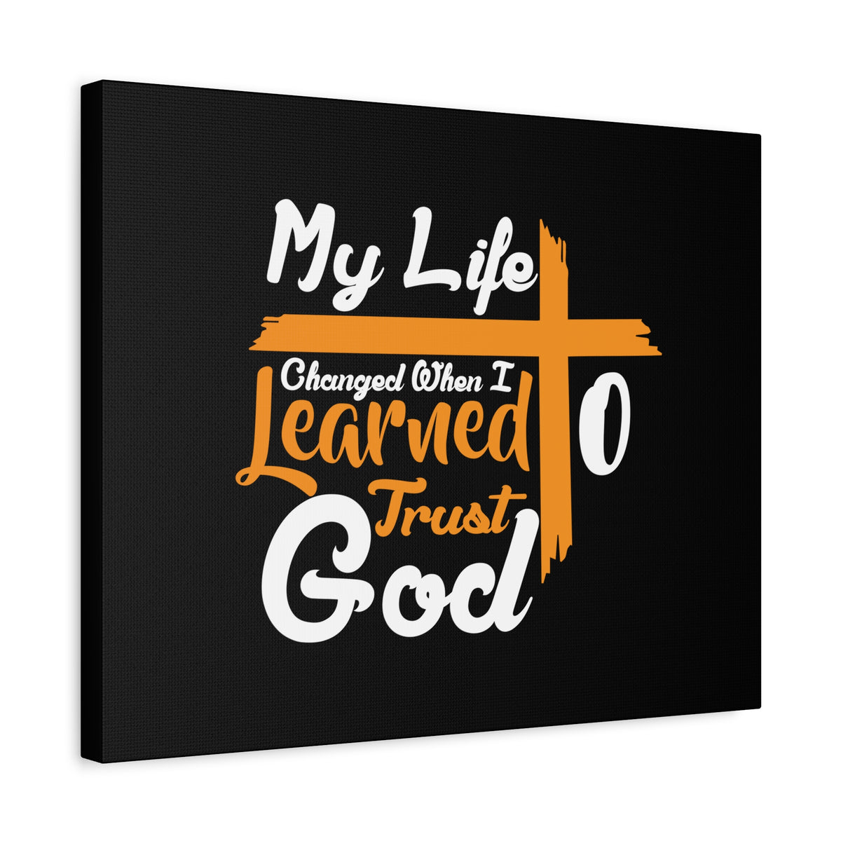 Scripture Canvas My Life Changed PSALM 37:3 Christian Wall Art Bible Verse Print Ready to Hang-Express Your Love Gifts