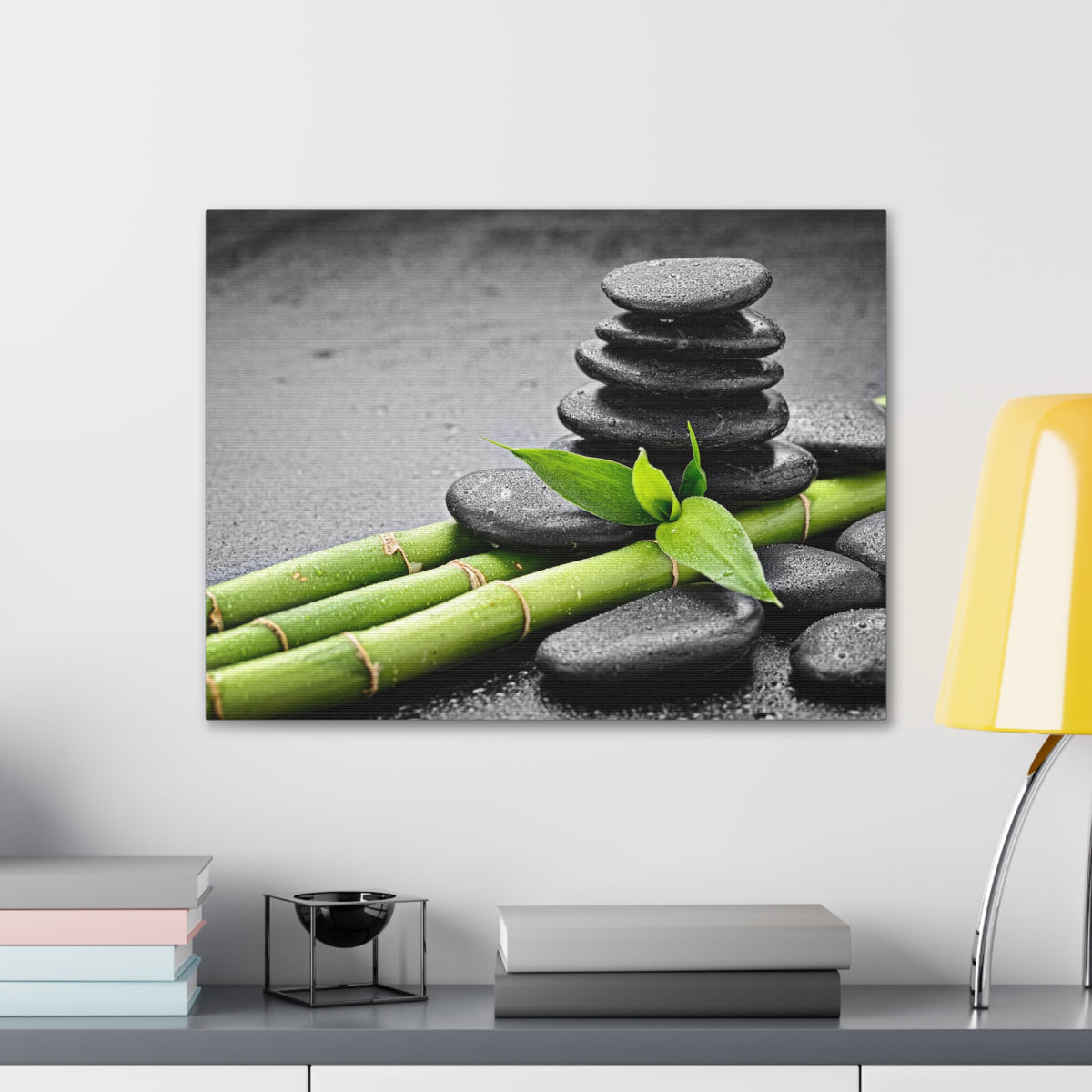 Bamboo on the Black Forest Floral Nature Photography Canvas Wall Art for Home Decor Ready-to-Hang-Express Your Love Gifts