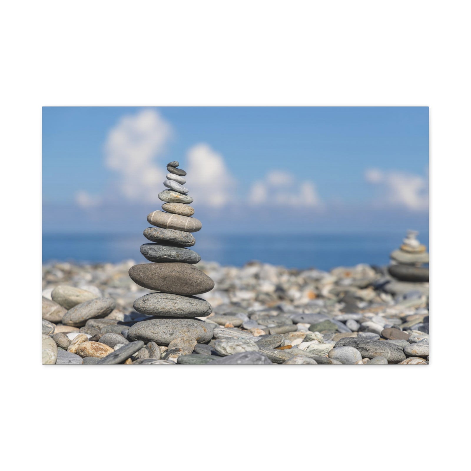 Stone Zed Stack Over Balance Nature Wilderness Photography Canvas Wall Art for Home Decor Ready-to-Hang-Express Your Love Gifts