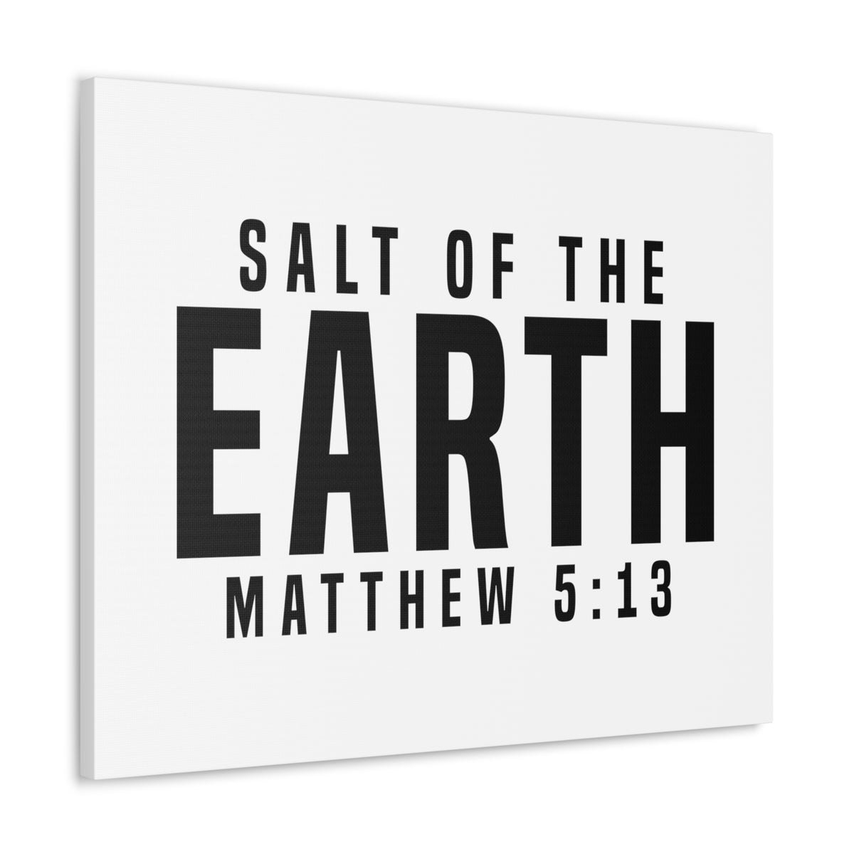 Scripture Walls Matthew 5:13 Salt of the Earth Bible Verse Canvas Christian Wall Art Ready to Hang Unframed-Express Your Love Gifts