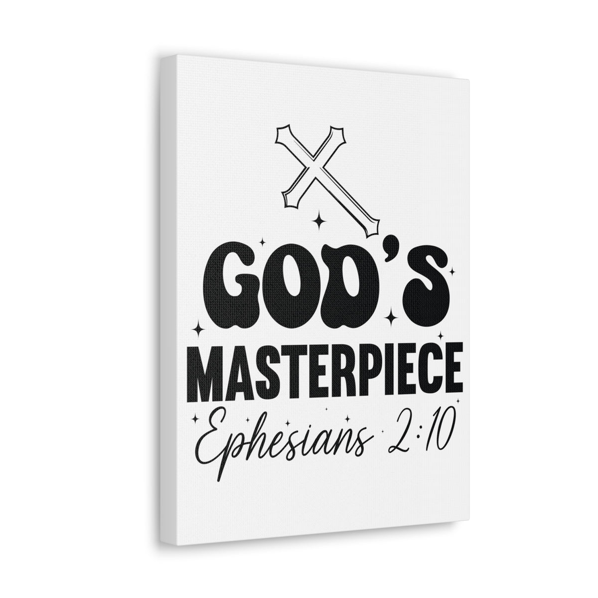 Scripture Walls Ephesians 2:10 You are God's Masterpiece Bible Verse Canvas Christian Wall Art Ready to Hang Unframed-Express Your Love Gifts