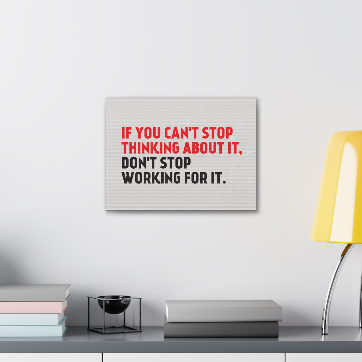 Inspirational Wall Art Thinking About It Motivation Wall Decor for Home Office Gym Inspiring Success Quote Print Ready to Hang-Express Your Love Gifts