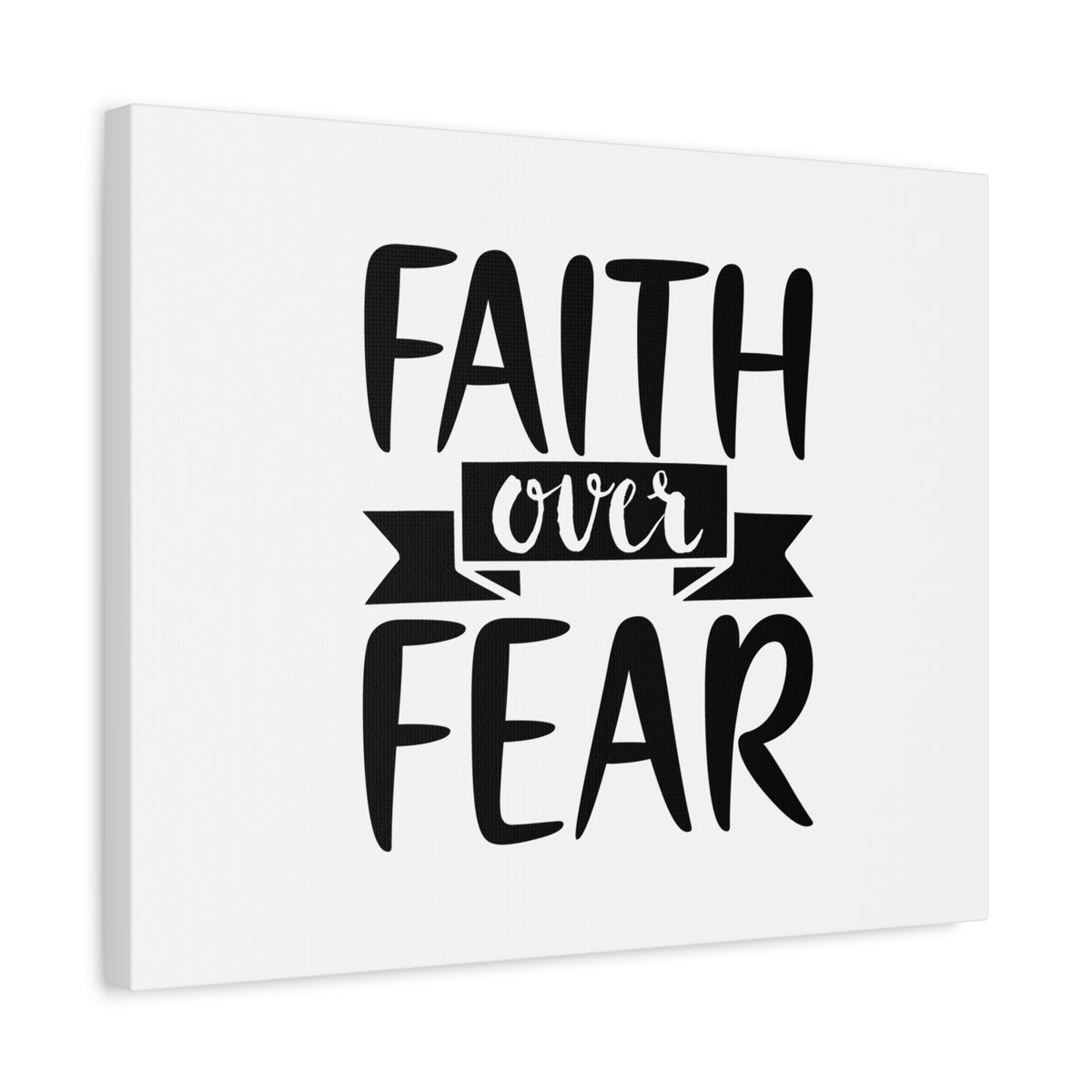 Scripture Canvas Faith Over Fear Psalm 118:6 Christian Wall Art Bible Verse Print Ready to Hang-Express Your Love Gifts