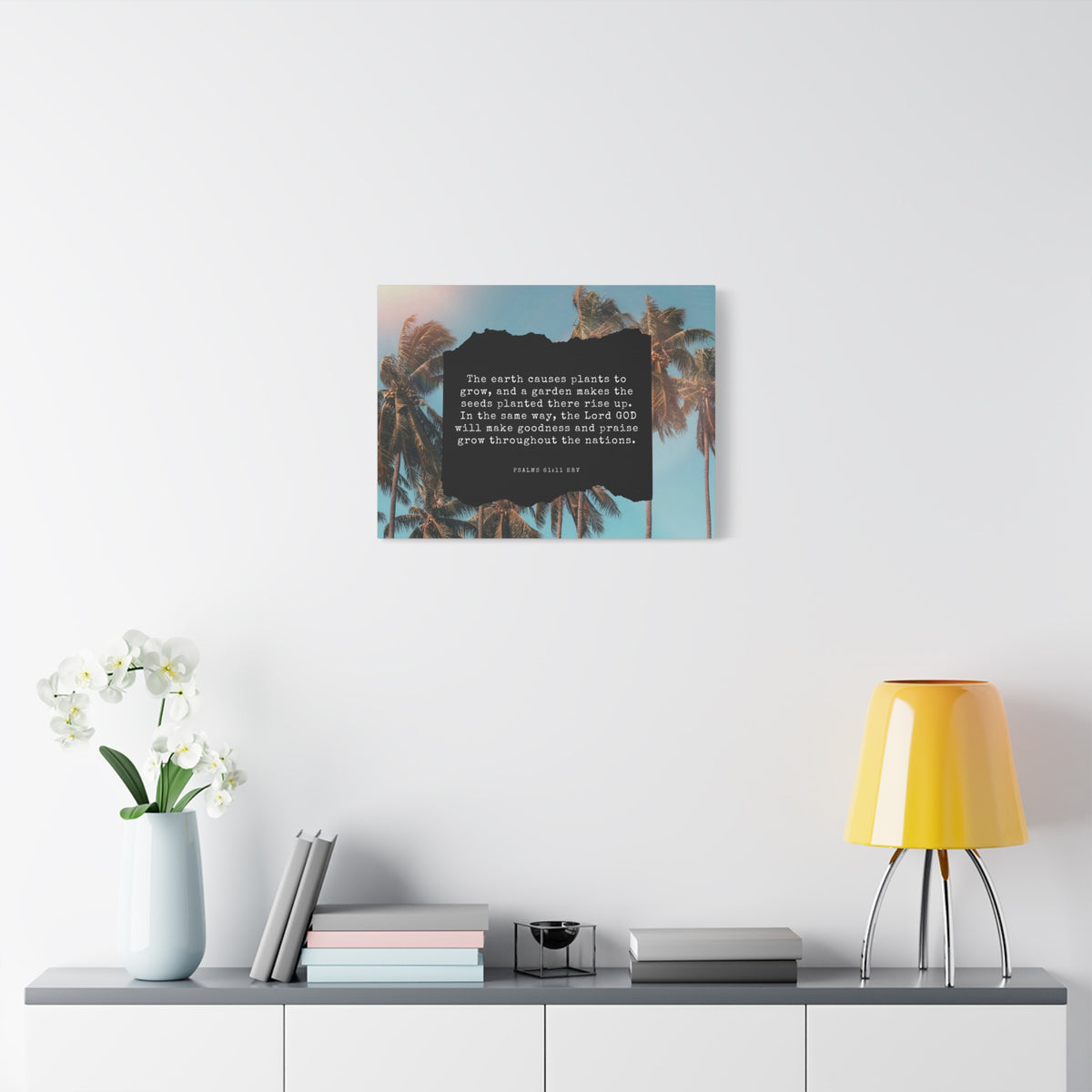 Scripture Walls Goodness And Praise Psalms 61:11 Bible Verse Canvas Christian Wall Art Ready to Hang-Express Your Love Gifts