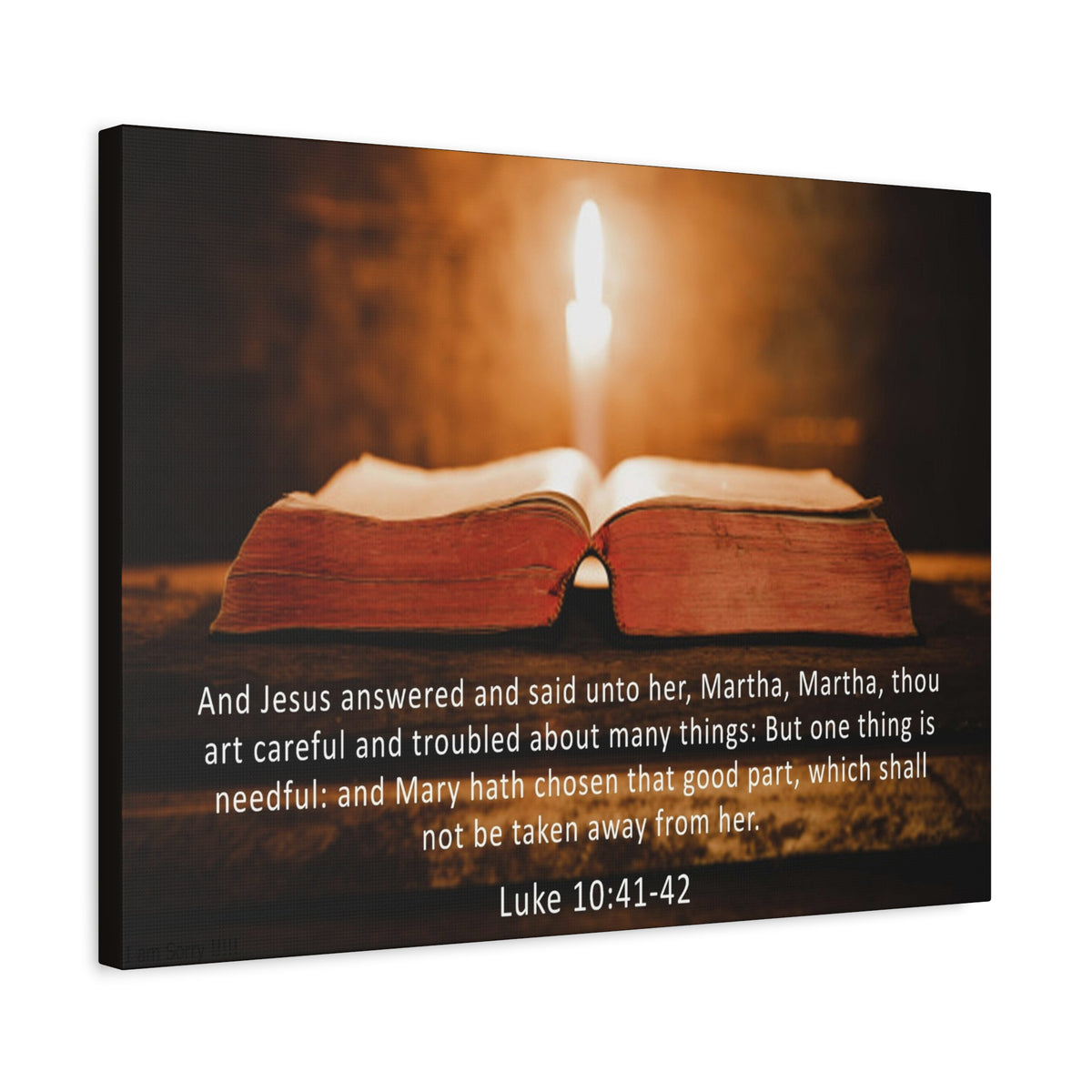 Scripture Walls Luke 10:41-42 Christian Wall Art Print Ready to Hang Unframed-Express Your Love Gifts