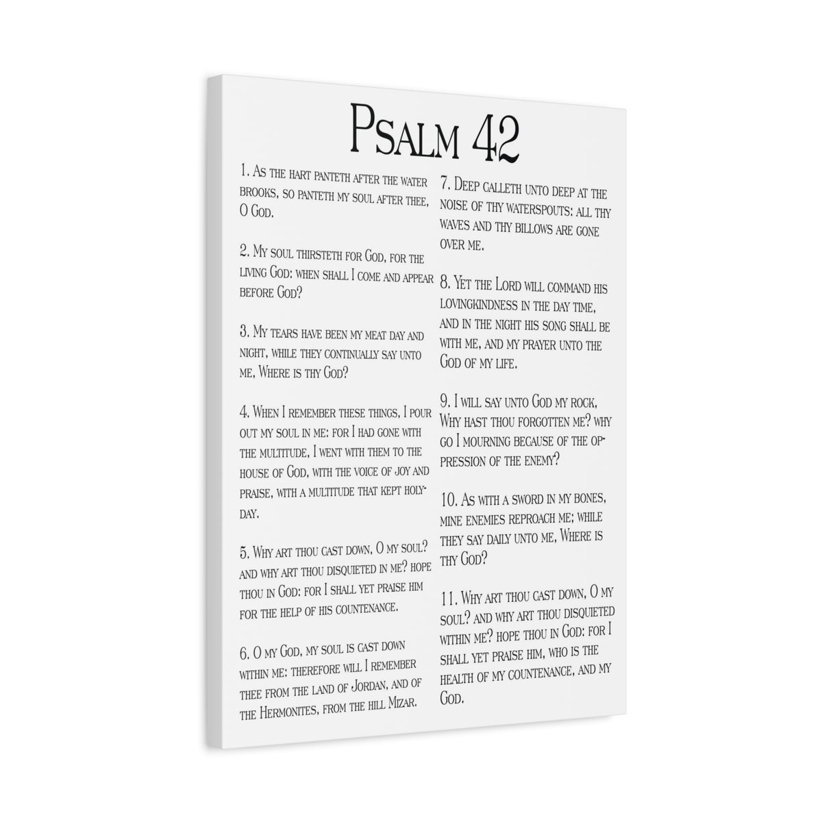 Scripture Walls Satisfy My Thirsty Soul Psalm 42 Christian Wall Art Print Ready to Hang-Express Your Love Gifts