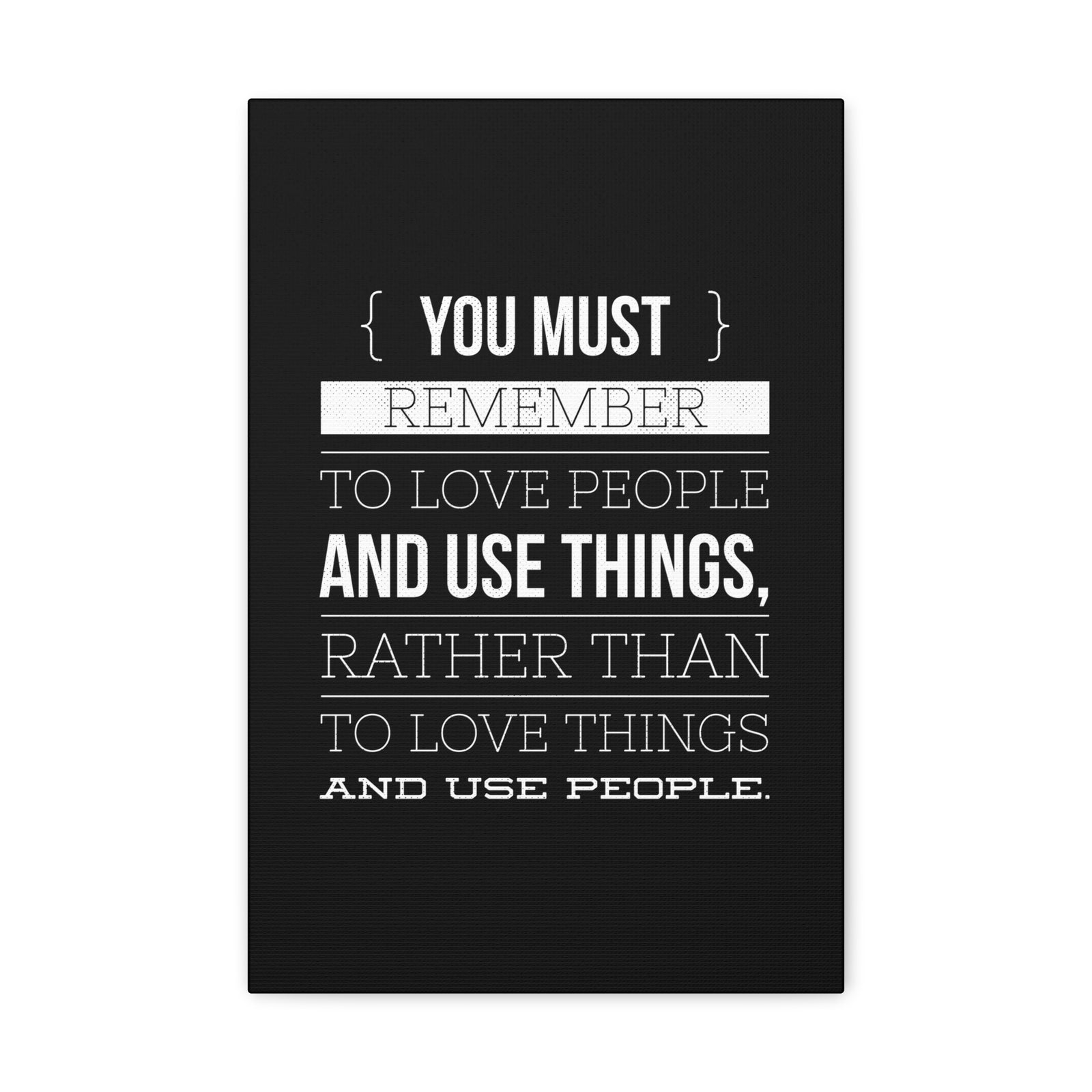 Inspirational Wall Art Remember To Love People Motivation Wall Decor for Home Office Gym Inspiring Success Quote Print Ready to Hang-Express Your Love Gifts