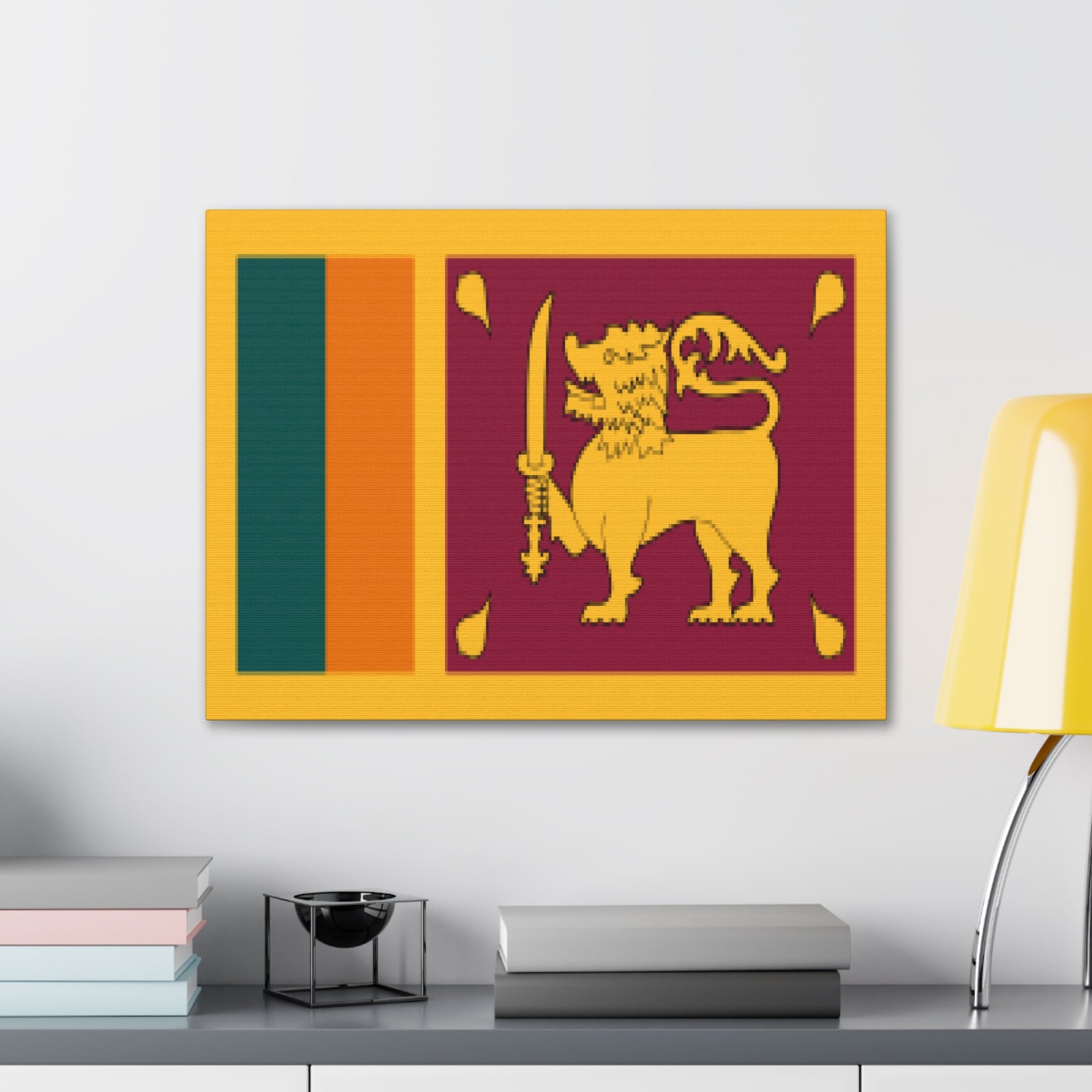 Sri Lanka Country Flag Canvas Vibrant Wall Art Unframed Home Decor-Express Your Love Gifts
